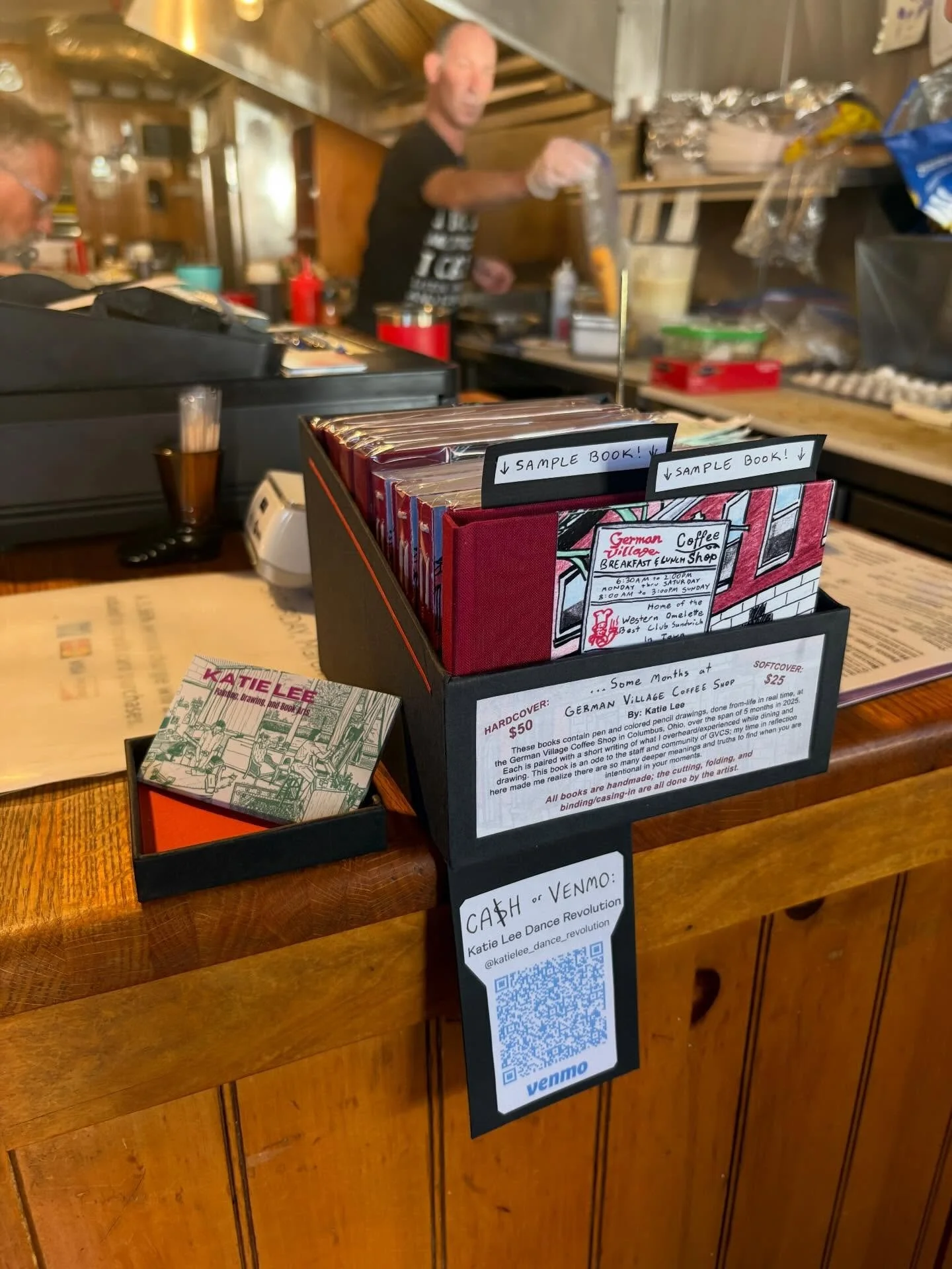 My book &ldquo;&hellip;Some Months at German Village Coffee Shop&rdquo; is now ✨FOR SALE✨at, you guessed it, German Village Coffee Shop! 

Go have yourself some delicious breakfast, support a local spot owned and run by good people, and get yourself 