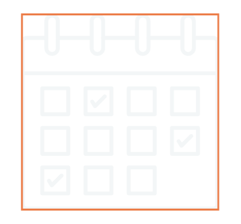 Calendar with three marked dates, two with check marks and one with a check mark in the middle.
