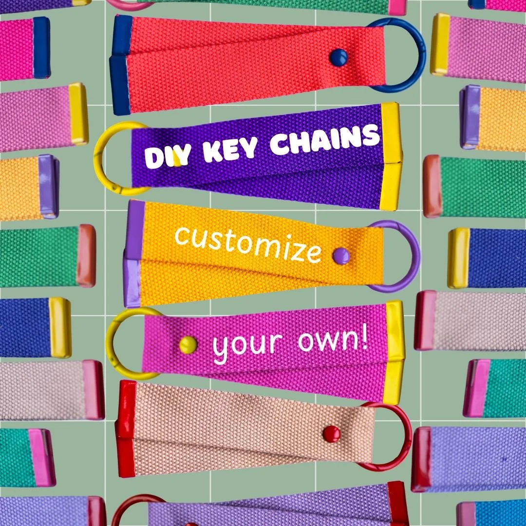 Stoff-Schlüsselanhänger zum Selbstgestalten