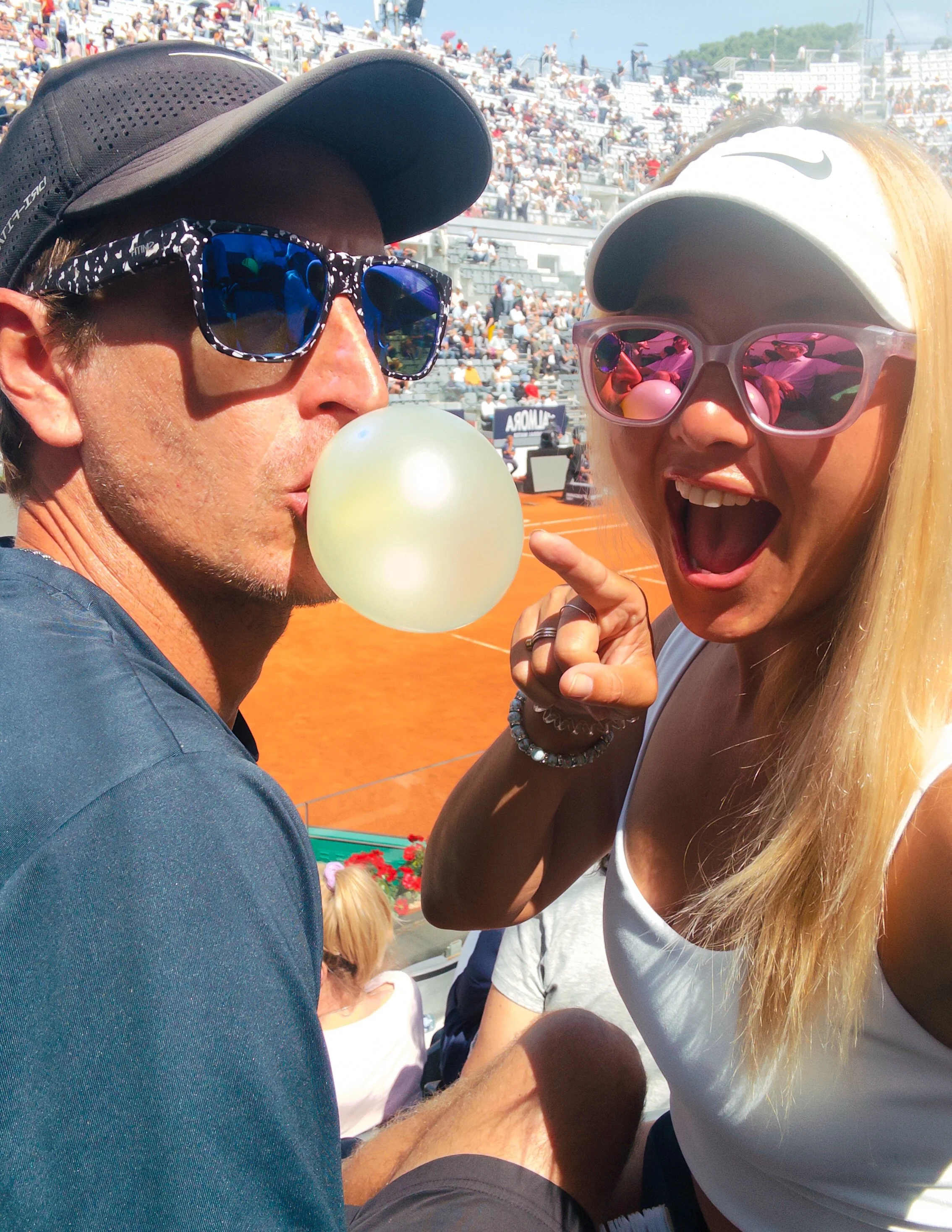 We came to Rome for tennis. 🎾 🏛️

Somewhere between morning cappuccinos, flower gardens, bubble gum during changeovers, bike rides through busy streets, and cheering until our voices disappeared... we remembered that the best trips aren&rsquo;t abo