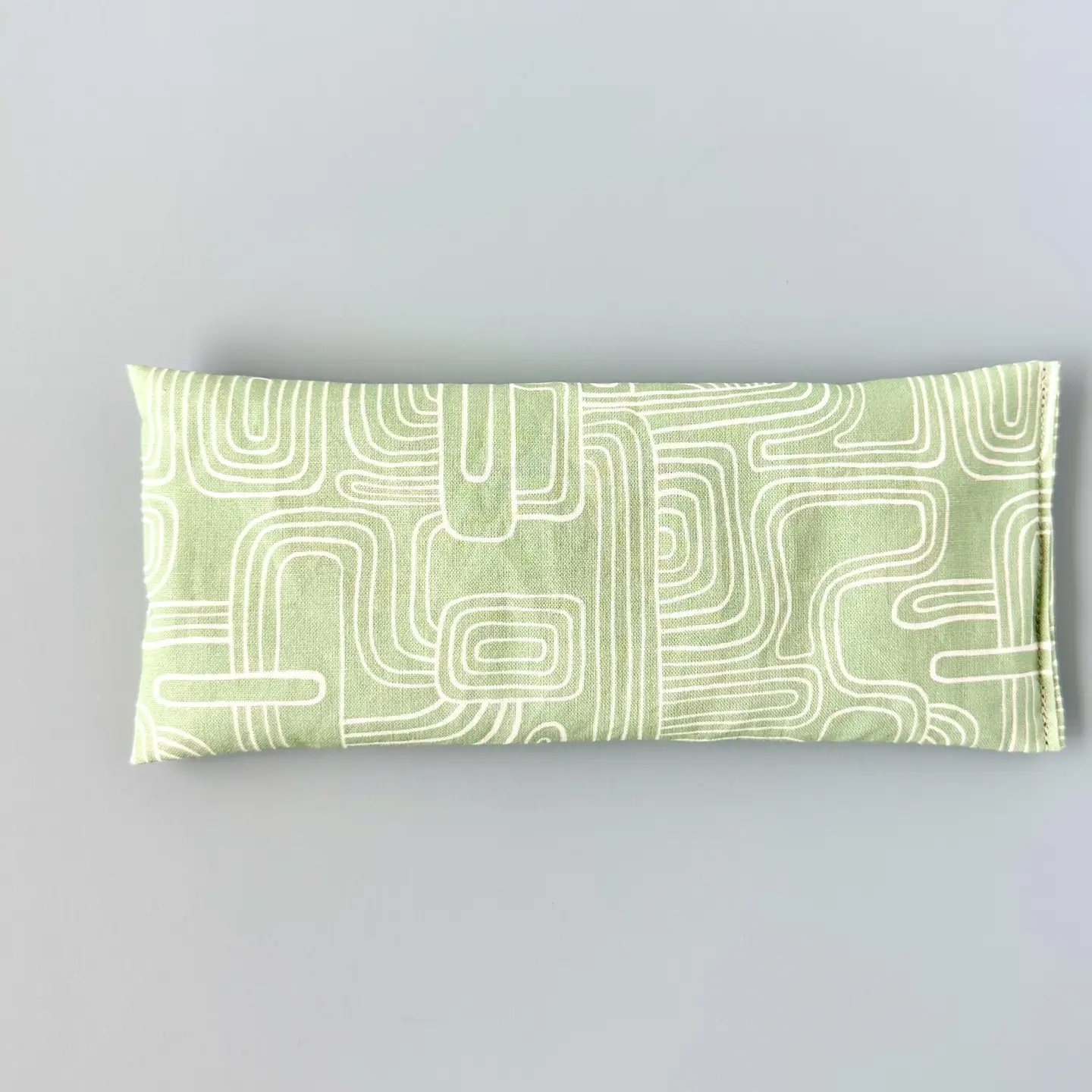 Eye Pillow - Abstract Lines On Sage Green 2.jpeg