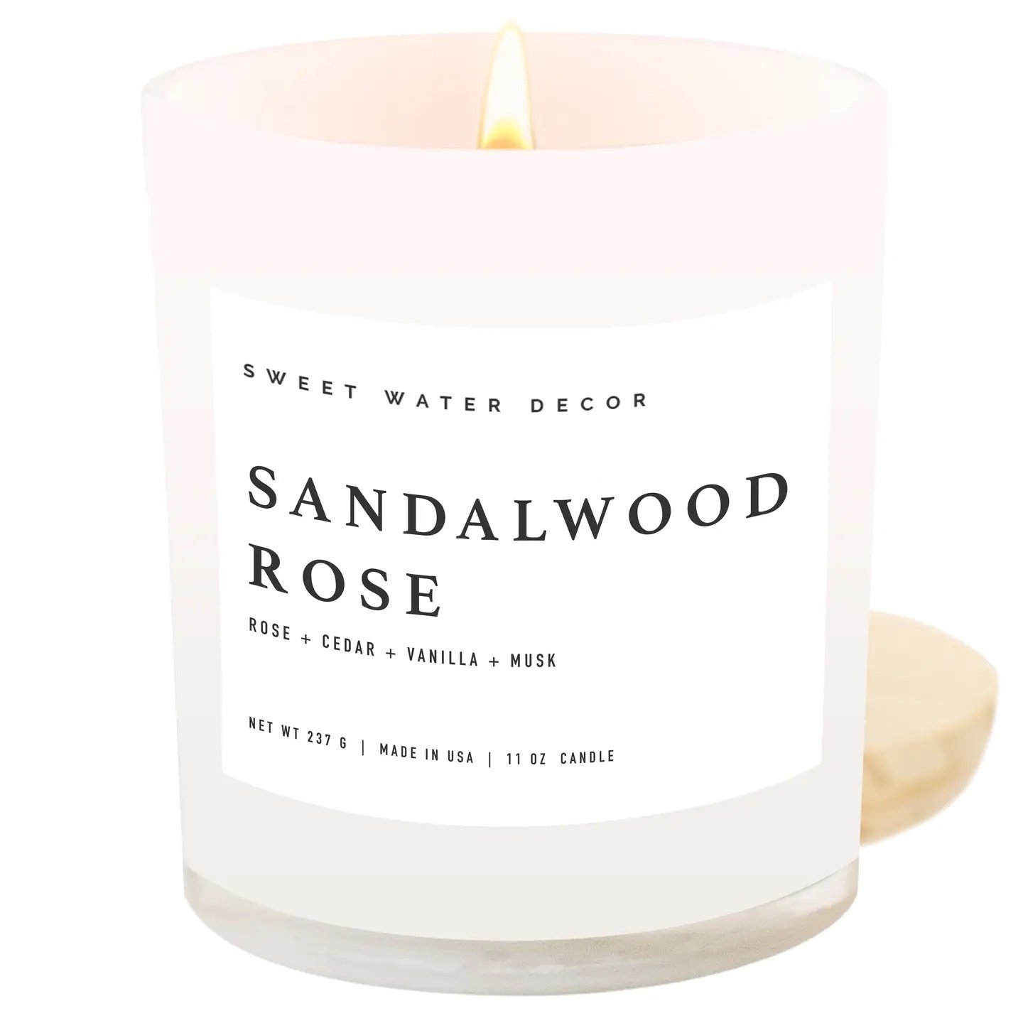 Sandalwood Rose 11 oz Soy Candle