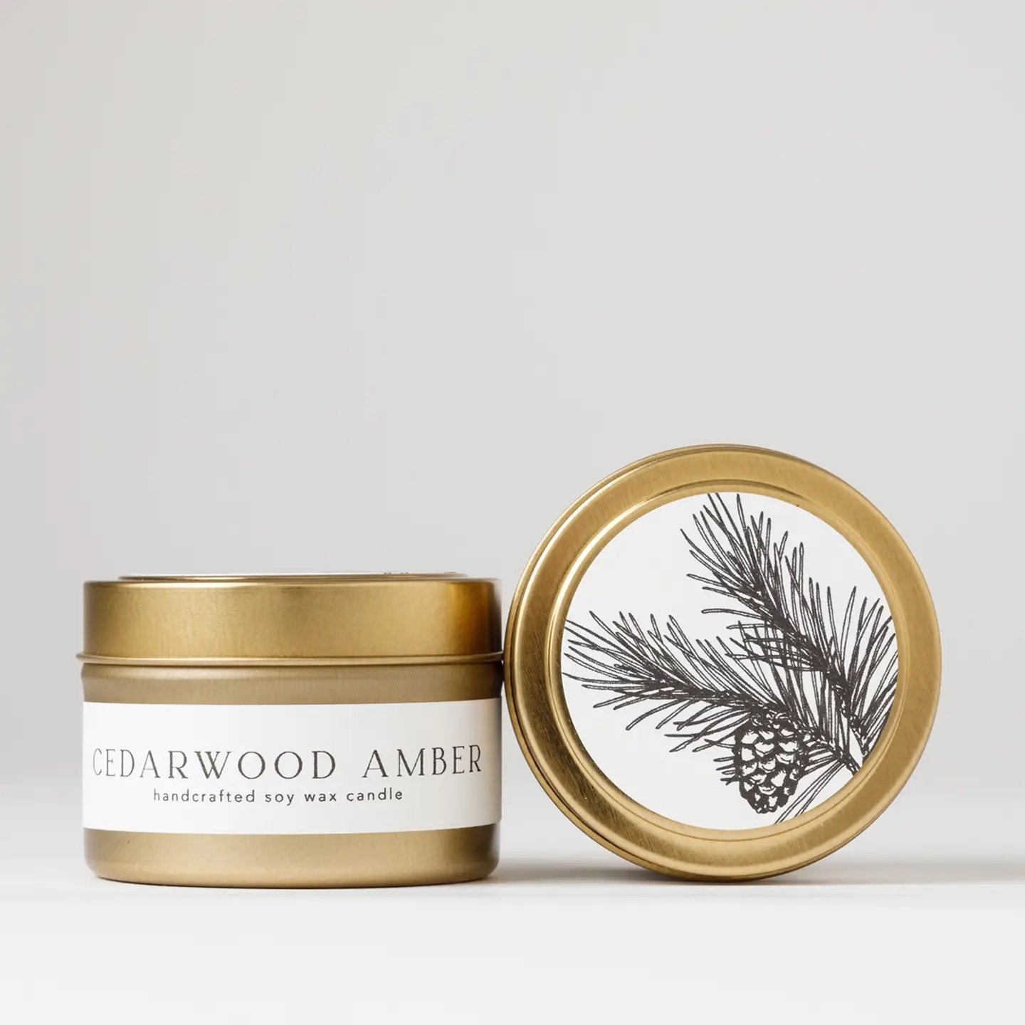 Cedarwood Amber Tin Candle