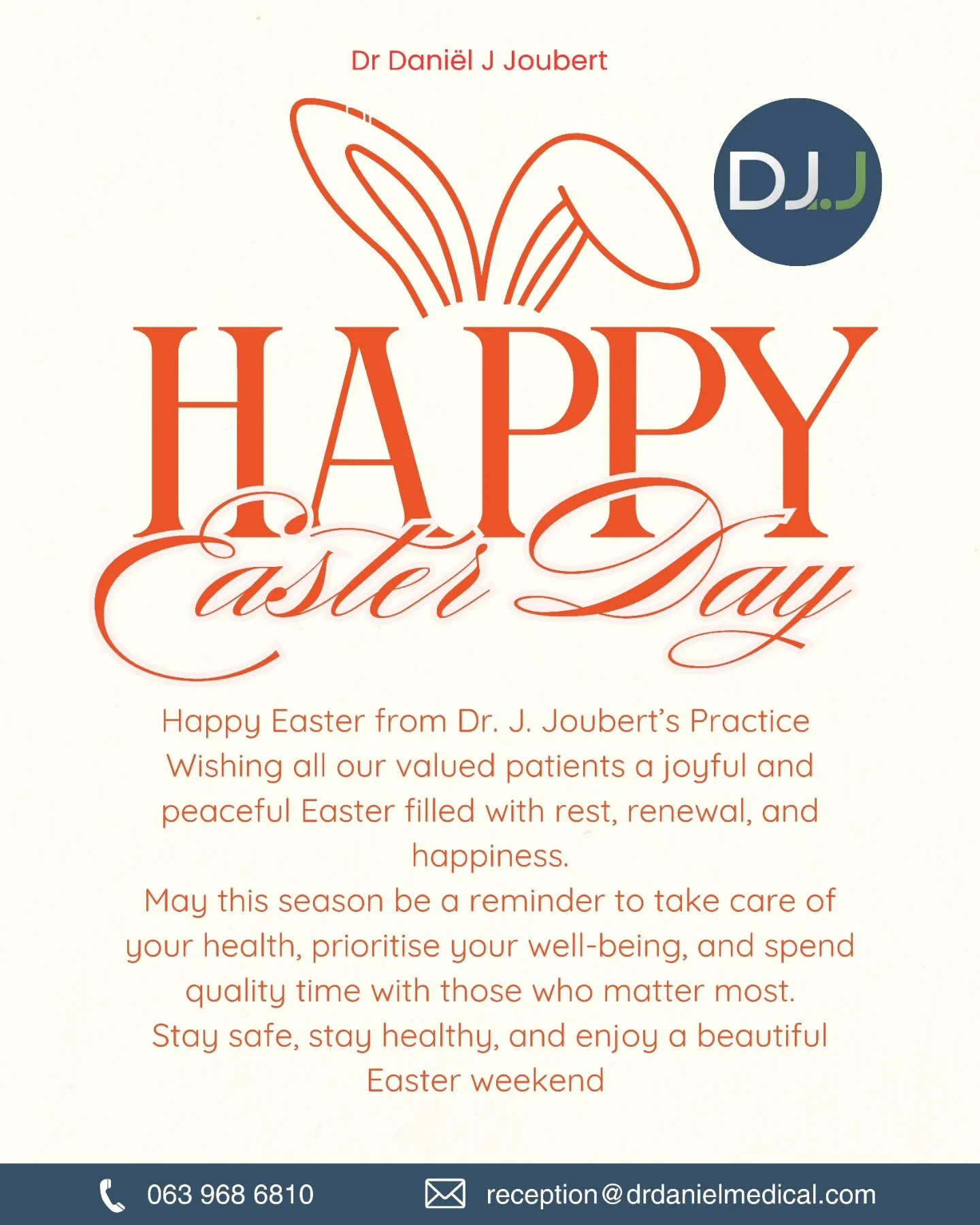 🌿🐣 Happy Easter from Dr. J. Joubert&rsquo;s Practice 🐣🌿