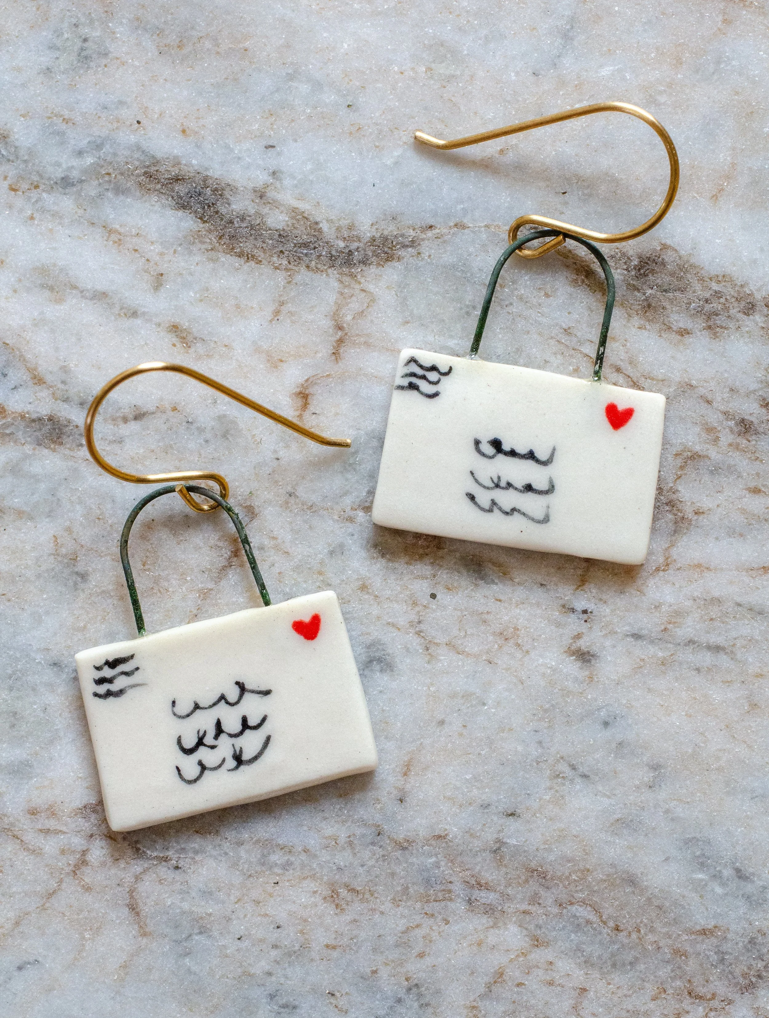 Love letter earrings