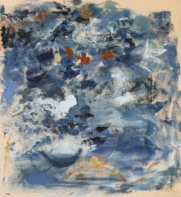 Process Painting - Summer Blues