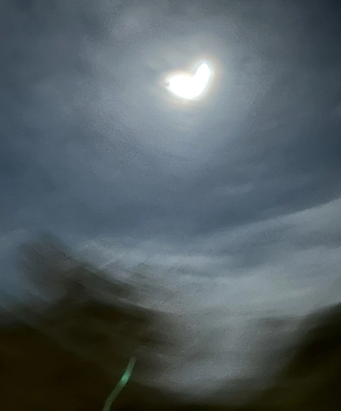 Sometimes the best shots aren&rsquo;t planned.
Tried to capture the moon, ended up catching a heart instead 
A little camera shake, a little magic, maybe the universe wanted to send a sign. 
Camera shake, cosmic heart 🖤

#AccidentalArt #MoonMagic #H
