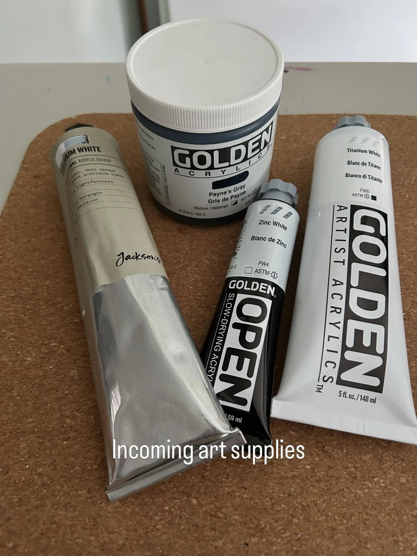 The cost of creating never seems to get talked about enough. Four basic art supplies, just white paints and a fave paynes grey, came to just under &pound;60 ! Before a single brushstroke, before the ideas even hit the canvas, there&rsquo;s already a 