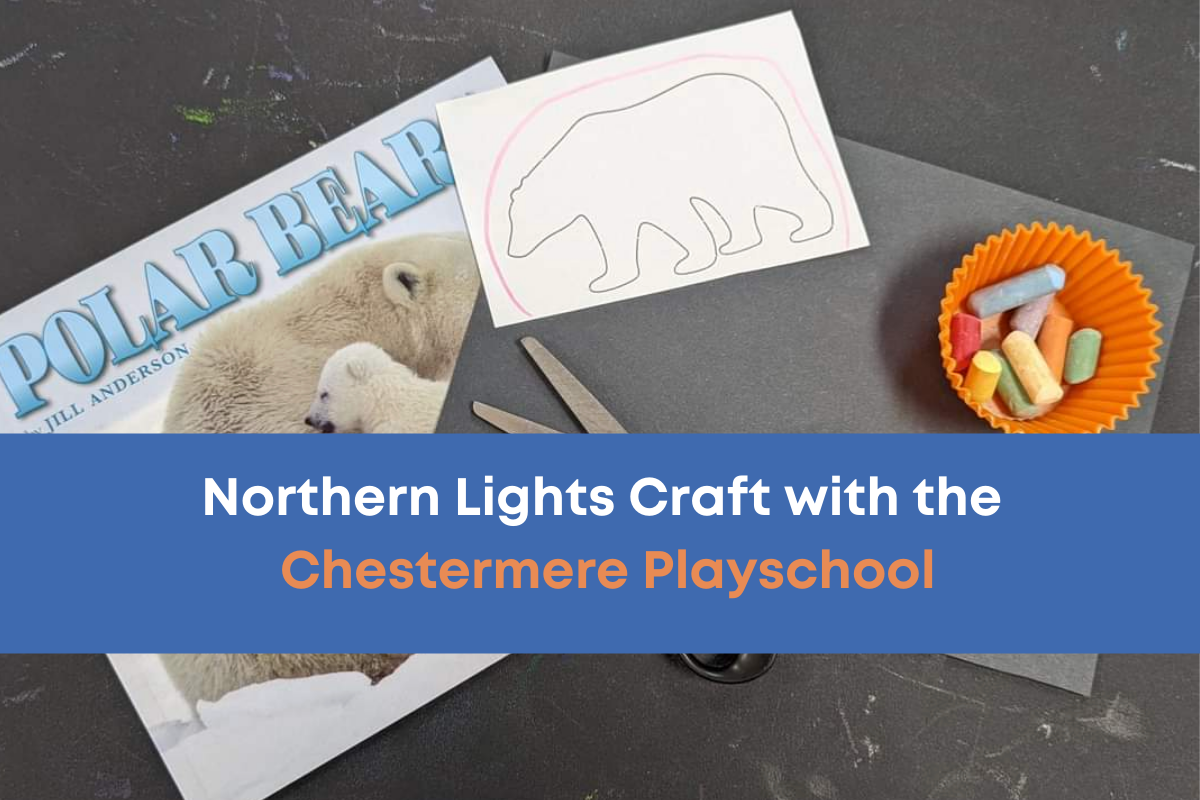 Northern Lights &amp; Polar Bear Craft with the Chestermere Playschool