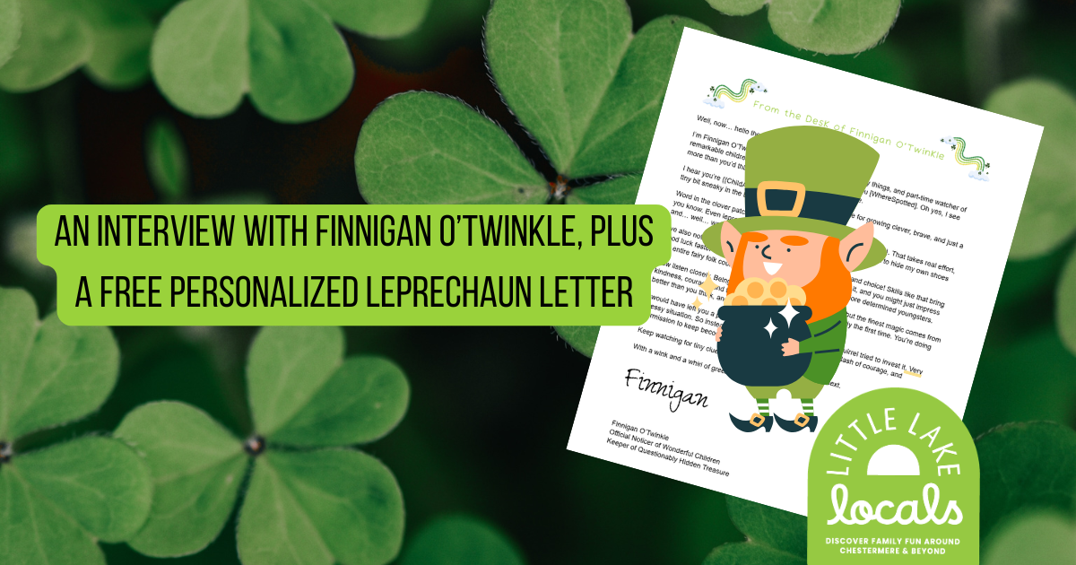 An Interview with Finnigan O’Twinkle, Plus a Free Personalized Leprechaun Letter