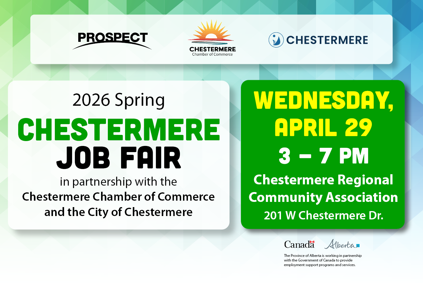 Chestermere Job Fair Connects Local Job Seekers with Hiring Employers