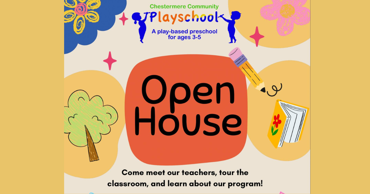 Chestermere Playschool: Open House &amp; Registration for 2026/27