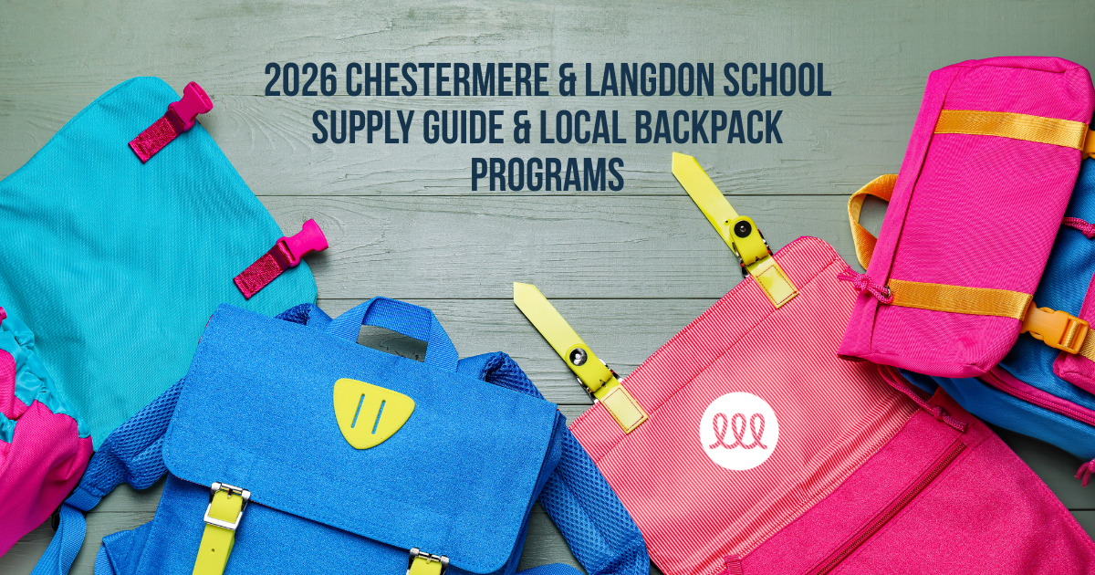 2026 Chestermere &amp; Langdon School Supply Guide &amp; Local Backpack Programs