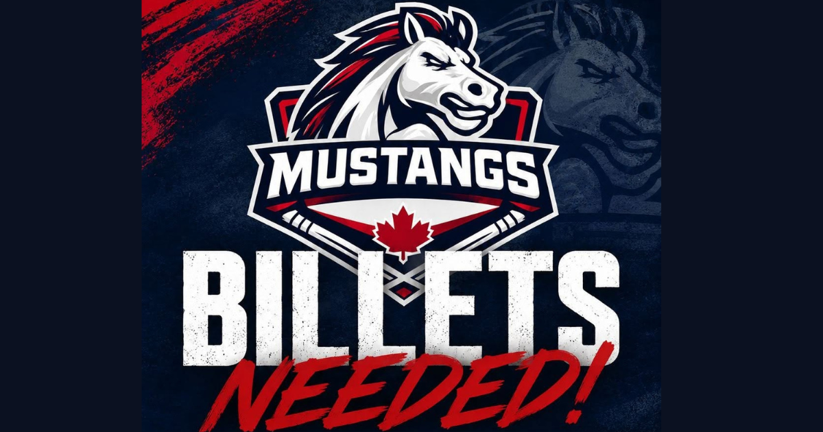 Chestermere Mustangs Looking for Billet Families for the 2026–27 Season