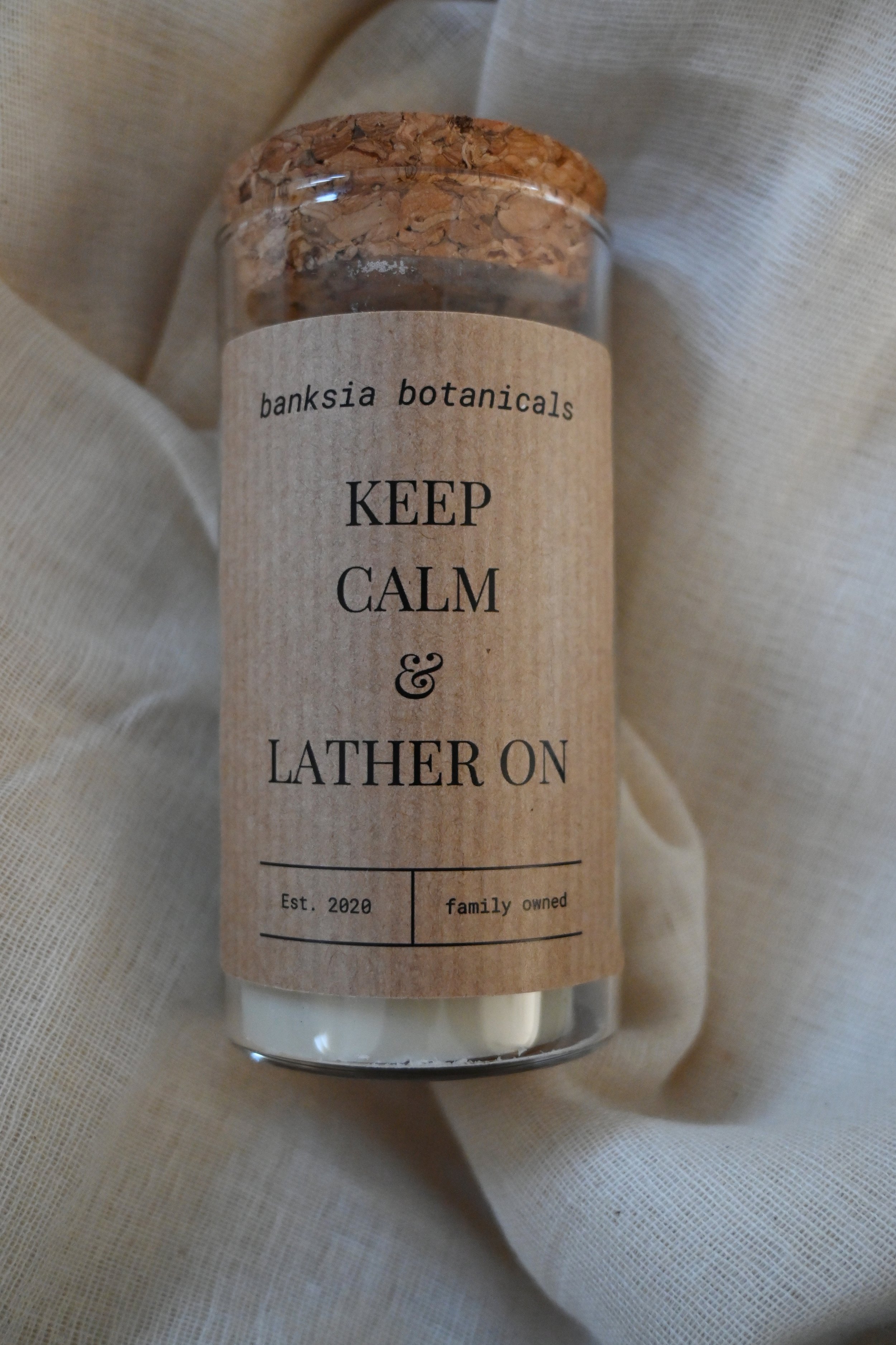 Olive Oil Enriched Gift Soap - Keep Calm and Lather On.jpg