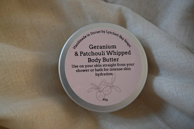 Geranium and Patchouli Whipped Body Butter, Natural & Vegan.jpg