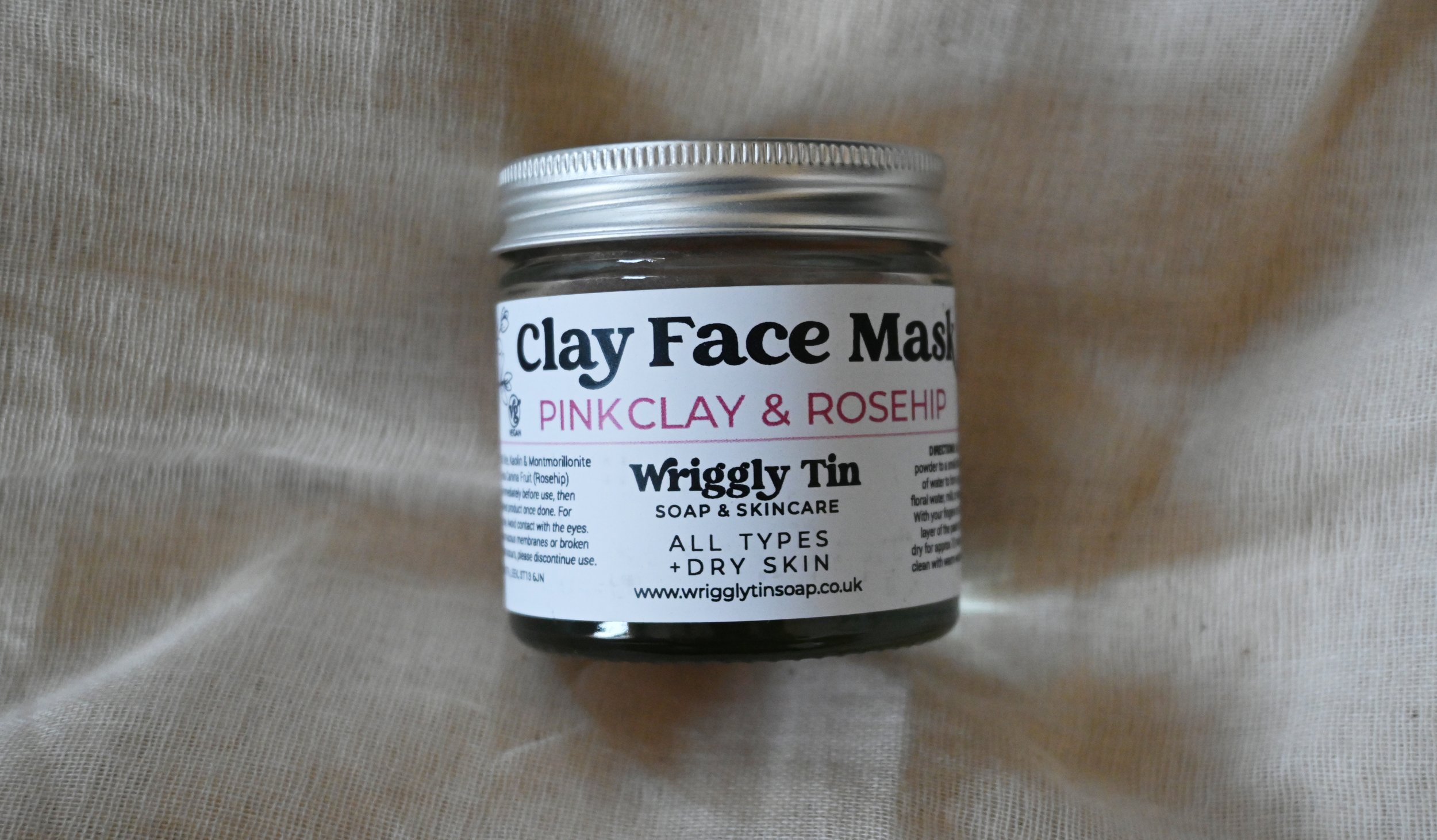 Handmade Pink Clay and Rosehip Face Mask.jpg