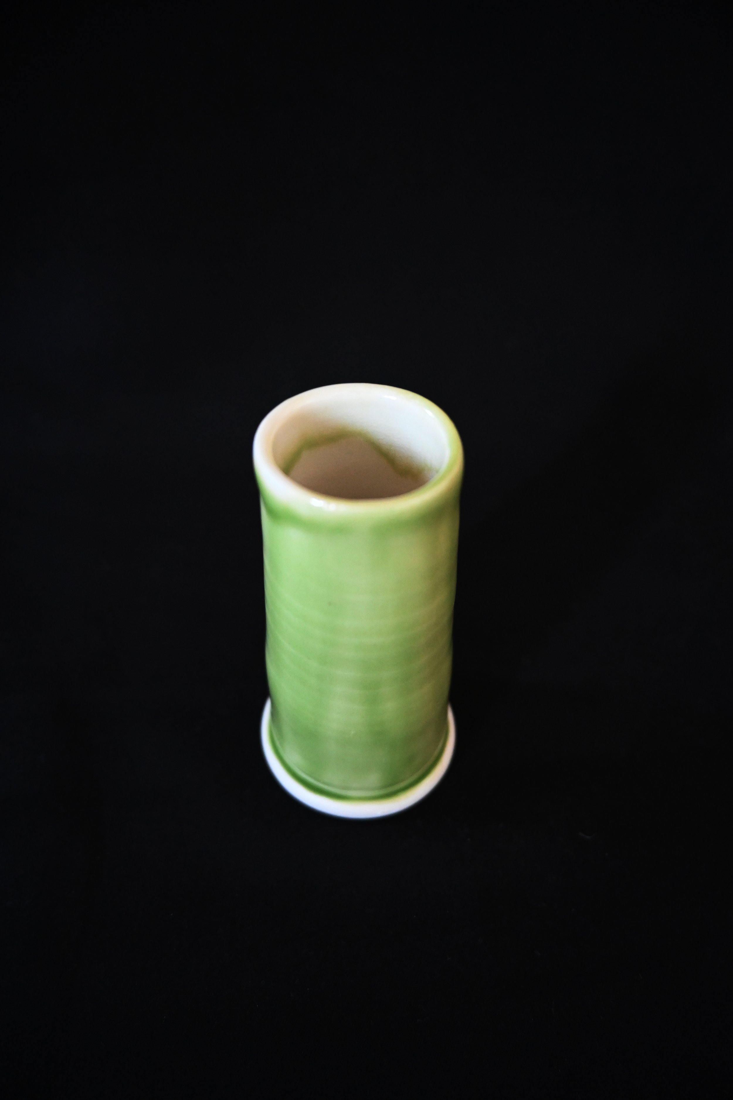 Handmade Green Narrow Vase.jpg