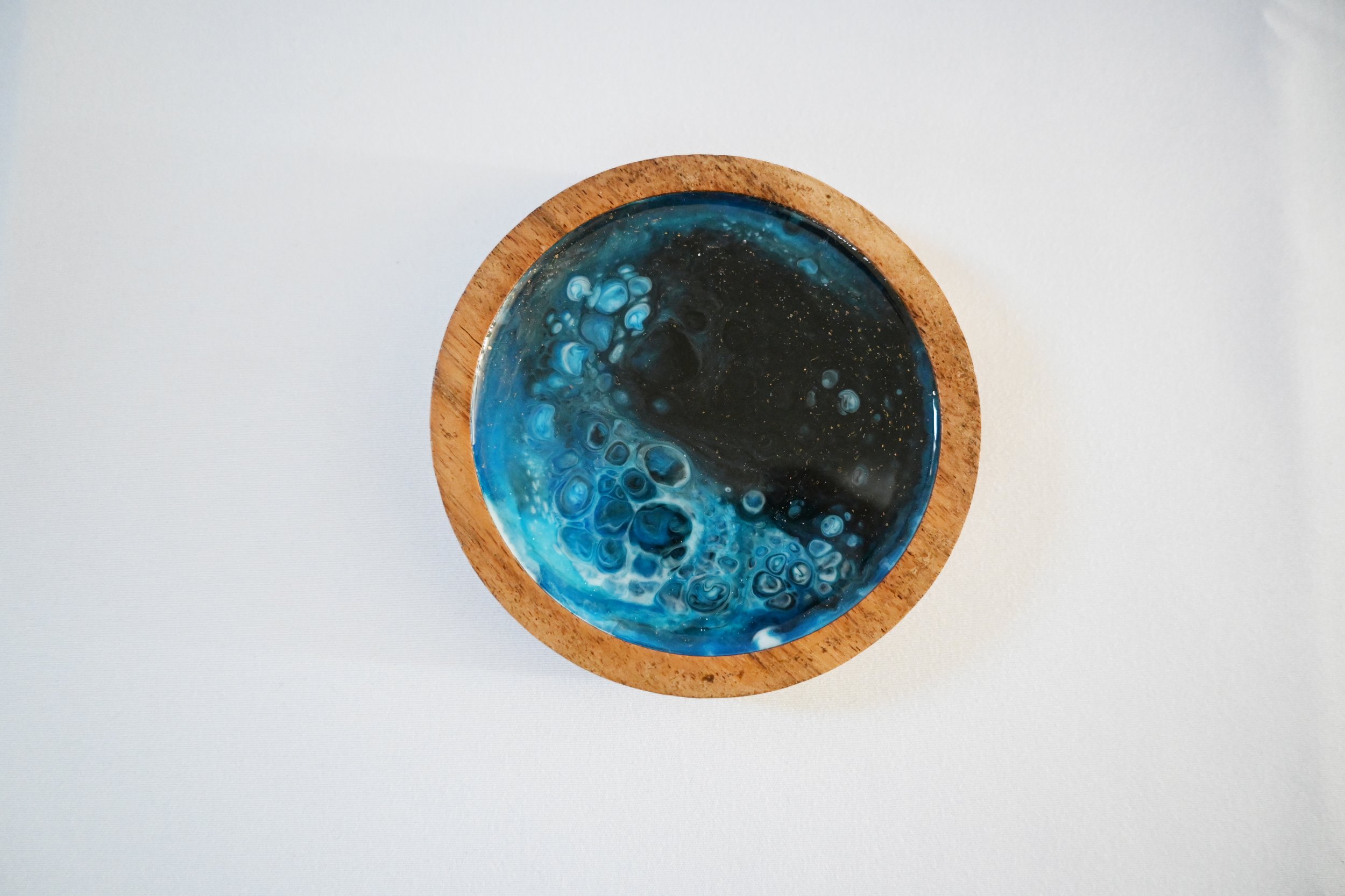 Handmade Epoxy Resin Wooden Coaster Light blue.jpg