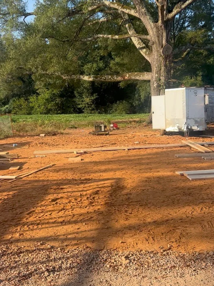 Framing is the stage in construction where you realize the views you will be able to see everyday !!!