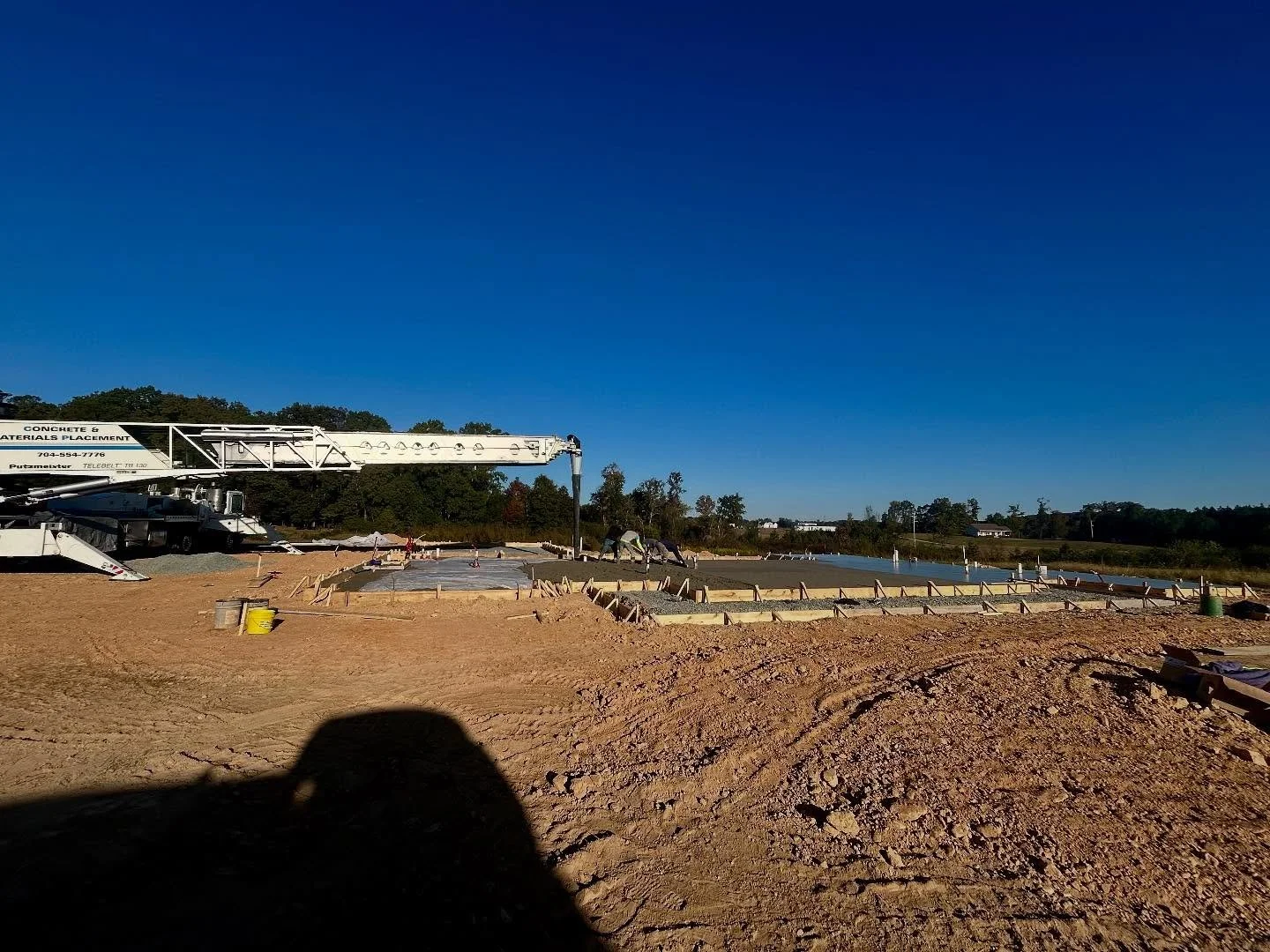&hellip;loading&hellip;
It&rsquo;s a beautiful morning to place concrete on this cool Carolina morning!! Let&rsquo;s watch this dream come to reality!!