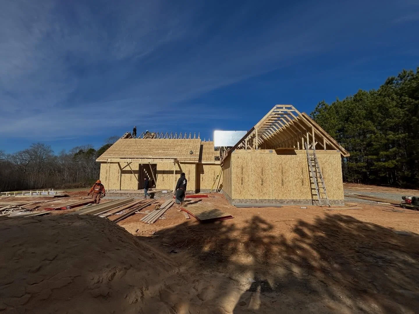 Winding down the year with a quick framing check on one of our newest builds !!