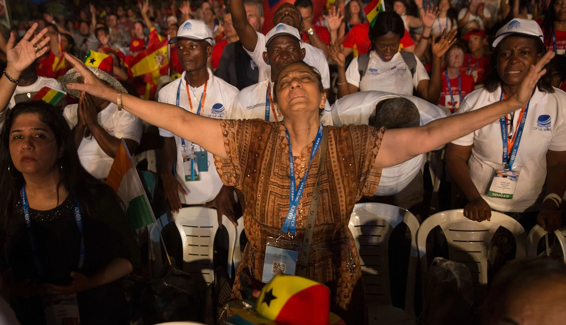 Pilgrims from all over the world converge in Israel for Sukkot. (Photo by Heidi Levine For The GroundTruth Project).