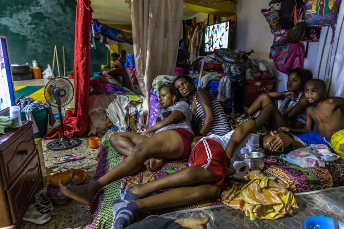  August 15, 2017 in Valle del Cauca, Colombia. Members of the Ethnic Community of Lower San Juan took shelter in the city of Buenaventura after five people from the neighboring community of Carra, in the department of Choco, were killed in March 2017