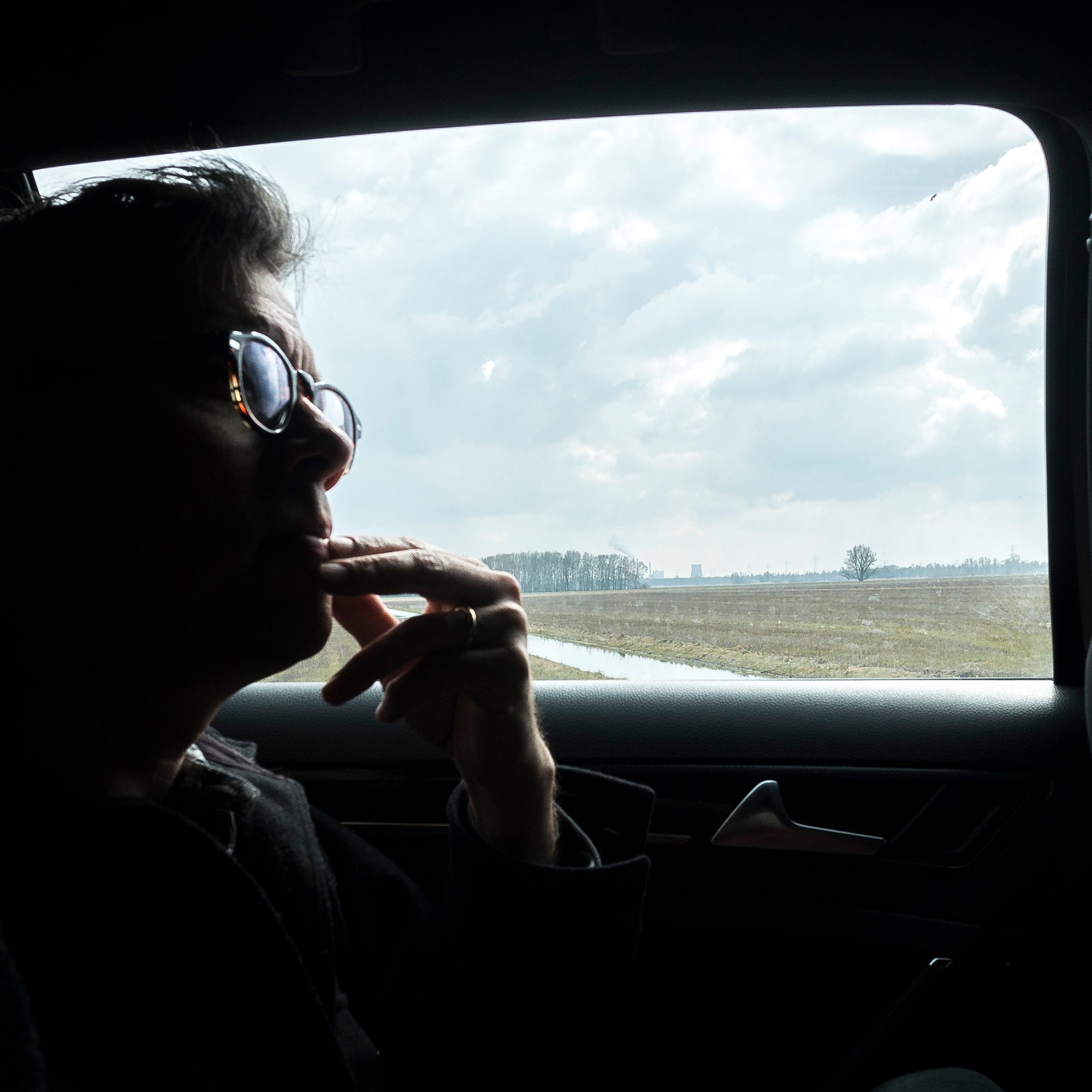 Poet Peter Streckfus writes poems about the Noordwaard polder. 