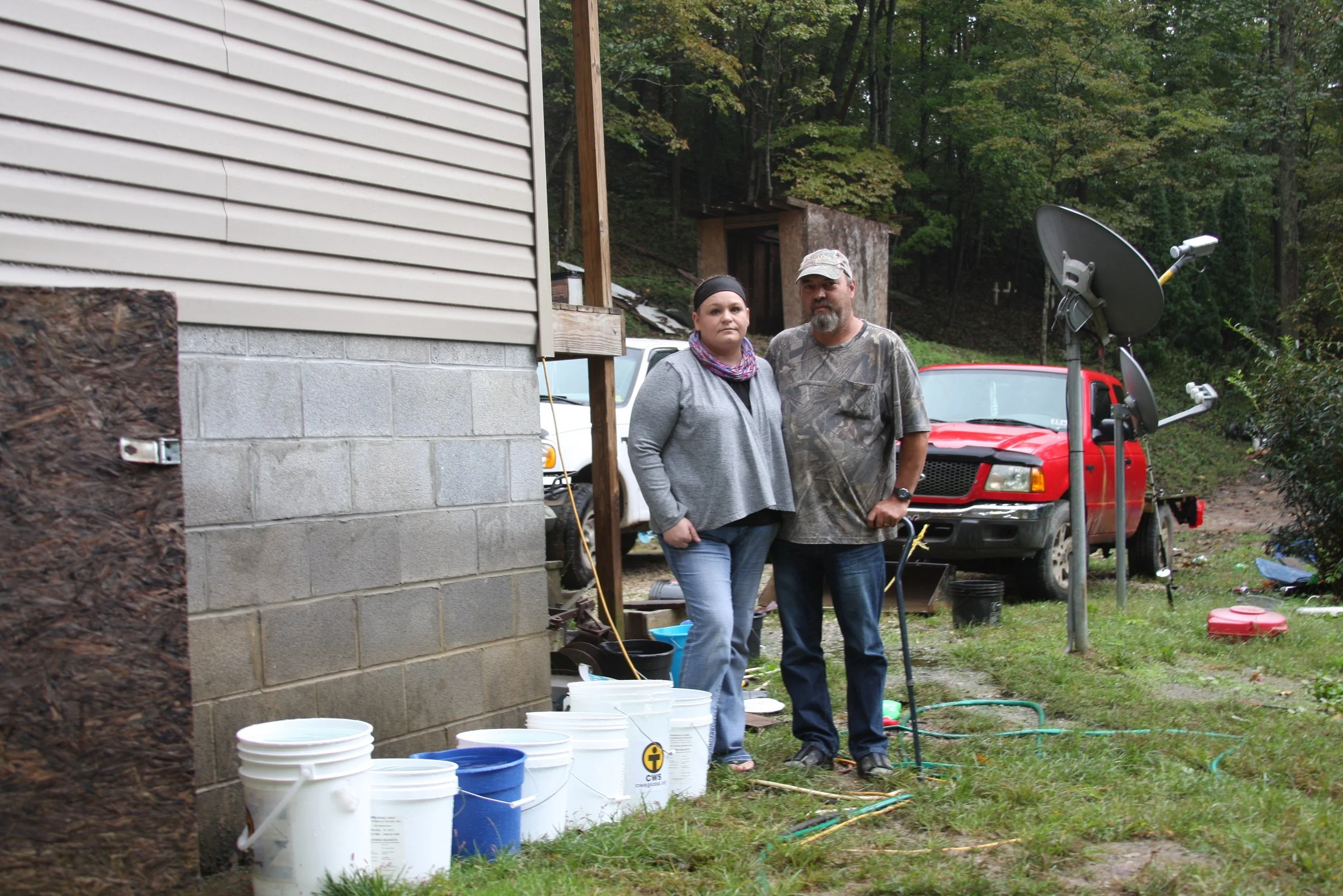 ‘Set the buckets out.’