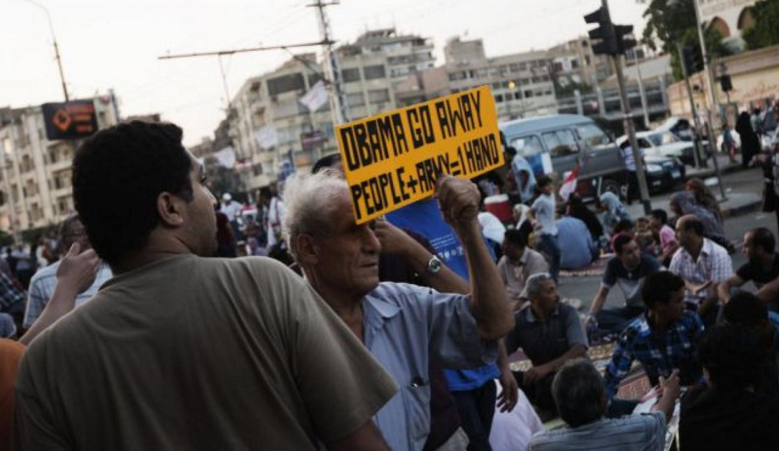 With Egypt divided about its future, US government emerges as a common foe