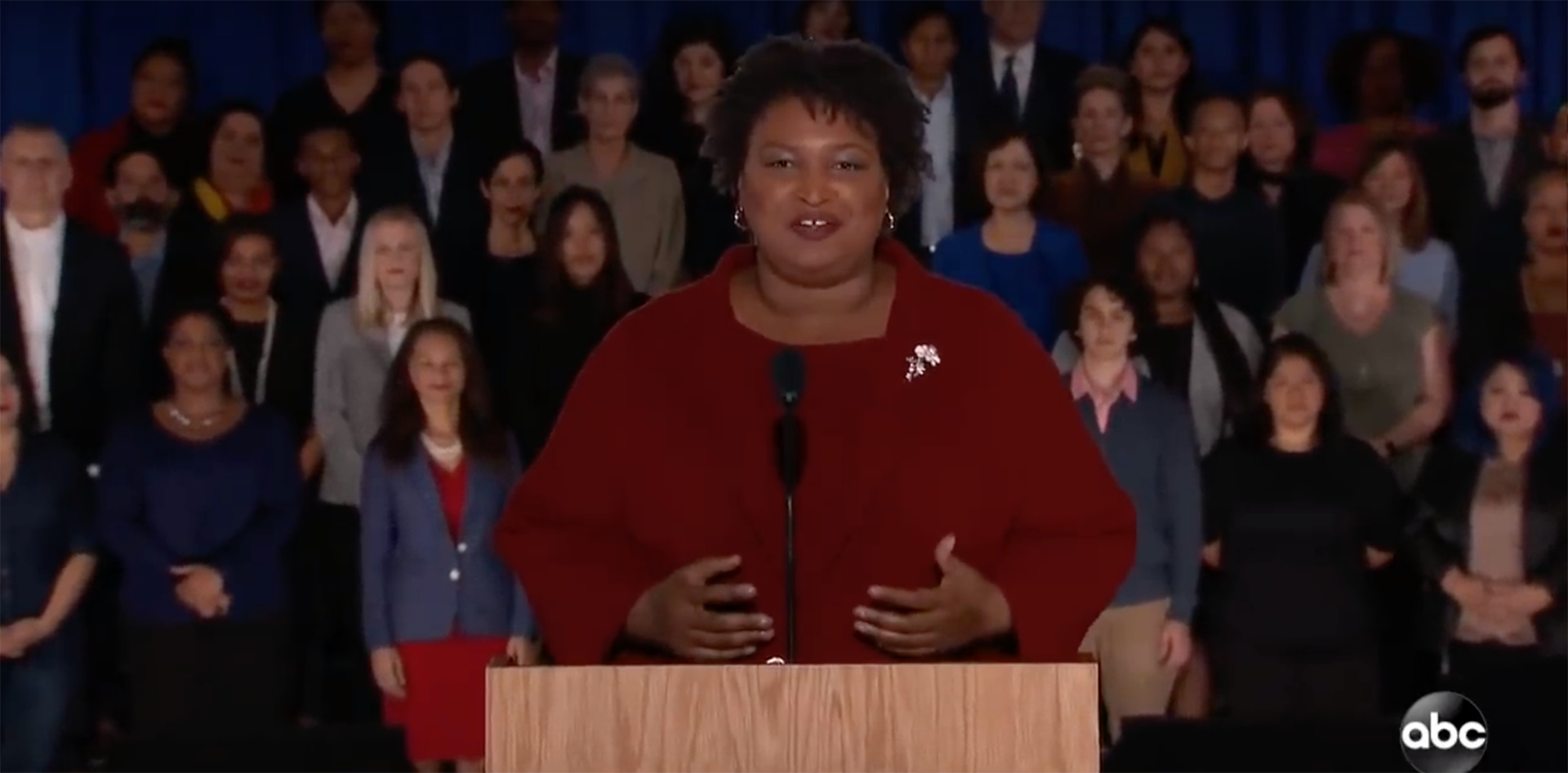 Stacey Abrams sets the stage for a fight for voters’ rights