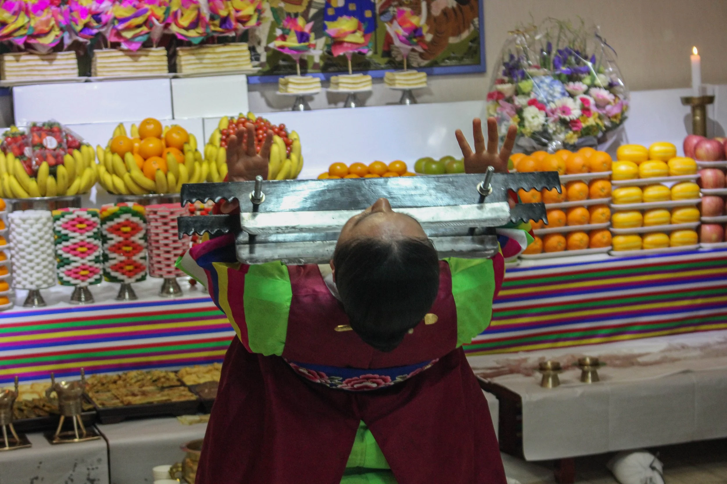  The belief is that had she not been successful in communicating with the gods, the blade would have cut her skin. (Miranda Mazariegos/GroundTruth) 