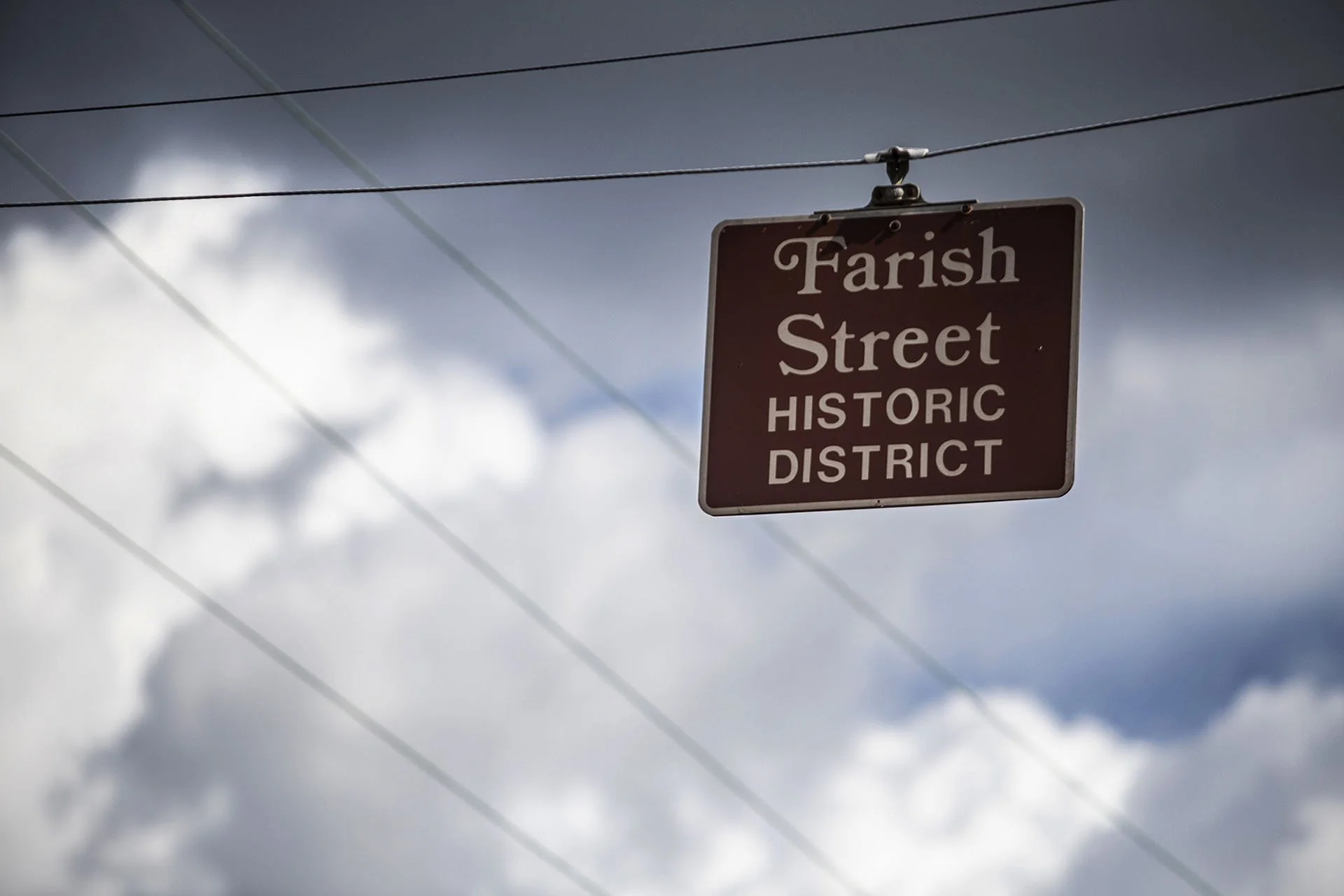  A Farish Street Historic District sign is seen on North Mill Street in Jackson Friday, June 29, 2018. (Photo by Eric J. Shelton/GroundTruth)      