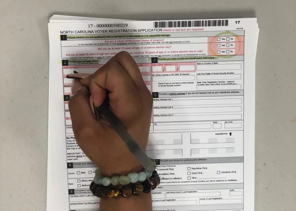 Helping people in jail exercise their right to vote in North Carolina