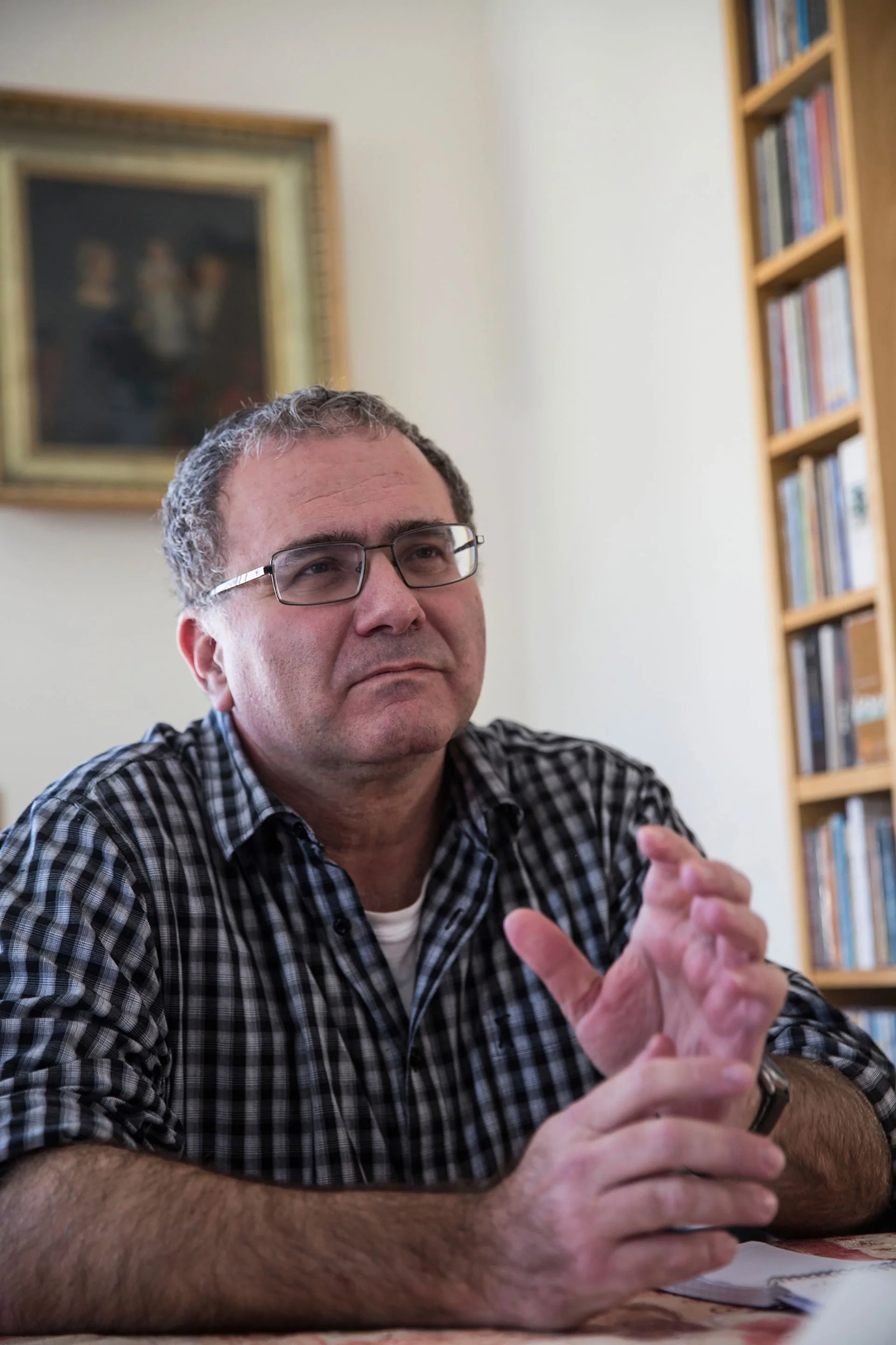 Yair Seelig at his home in Jerusalem on April 2,2018. Photo by Heidi Levine for The Ground Truth Project