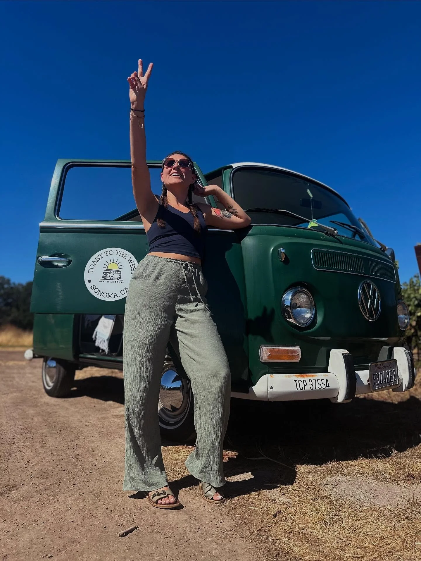 Peace, love, and a free spirit ✌️ 

Our VW bus doesn&rsquo;t follow the beaten path &ndash; and neither should you. Do Wine Country different and book with West Wine Tours www.westwinetours.com 🚌💨 

#offthebeatenpath #adventuretravel #freespirit #r