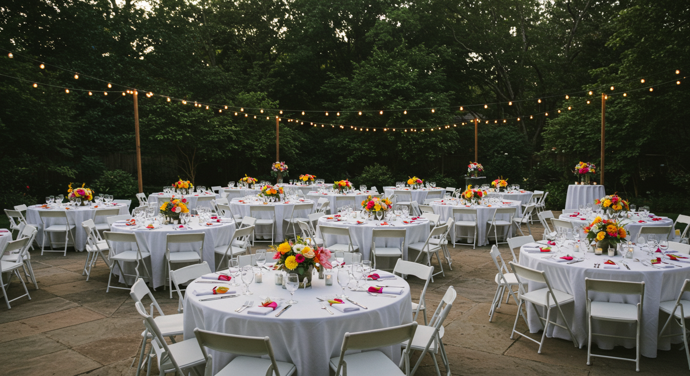 Table & Chair Rentals | Bartlesville, OK | Green Country Party Rentals