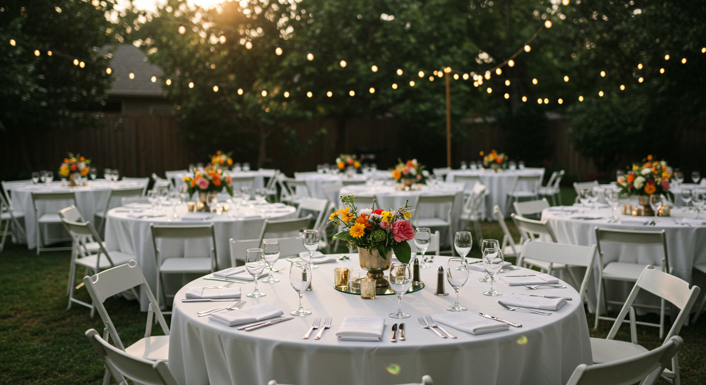 Table & Chair Rentals | Bartlesville, OK | Green Country Party Rentals