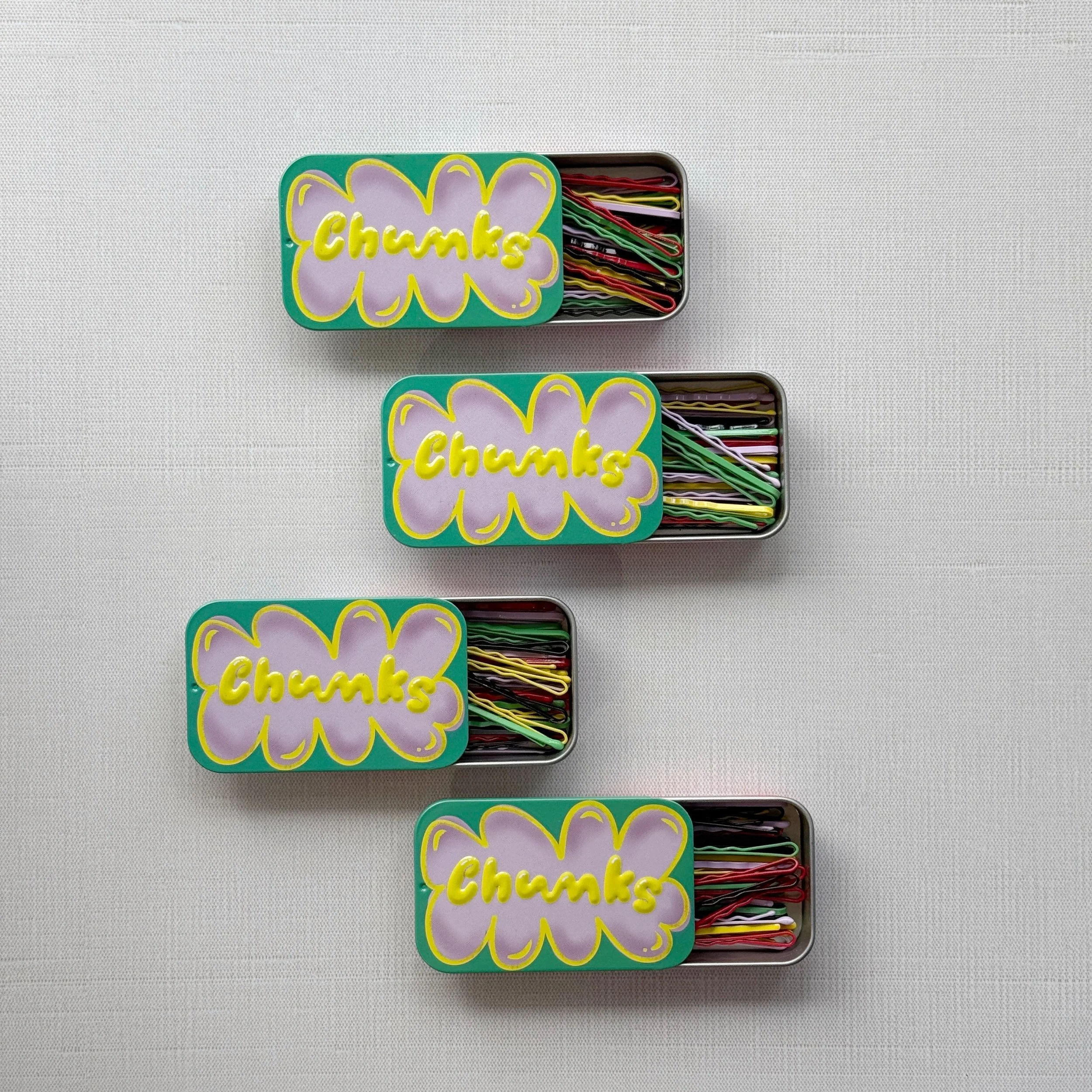 Metal Bobby Pin Travel Tin