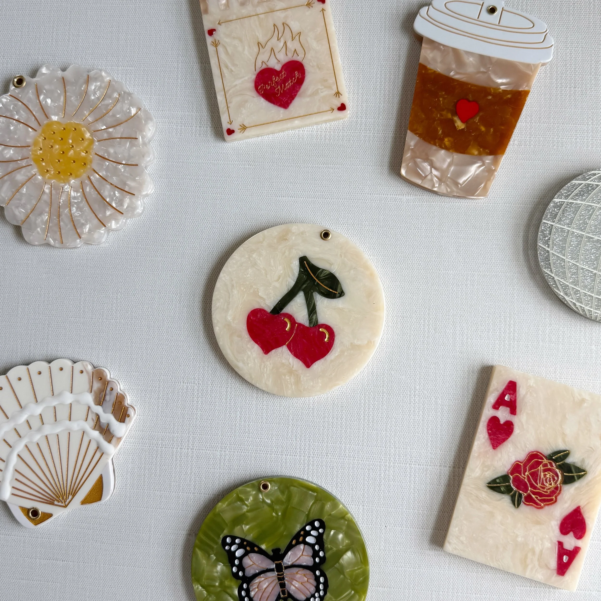 Slide Cellulose Acetate Compact Mirror