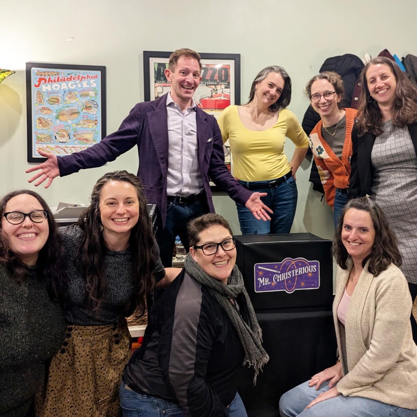 Who says magic&rsquo;s just for kids?! I was honored to do birthday magic for Laura and her friends, most of whom are also named Laura.