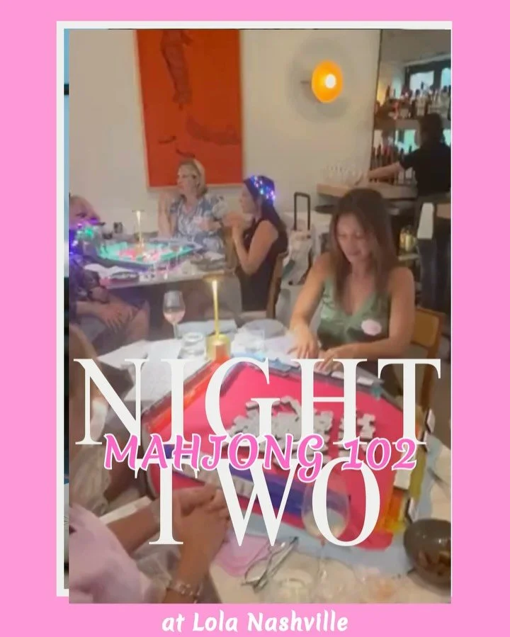 ✨ Talk about a wild Thursday! ✨
With a last-minute venue switch to @lola.nashville , we ended up having one of our most unforgettable Mahj nights yet! We mixed tables (and drinks), met new friends, and quite literally closed the place down. 🀄🍸

Yes