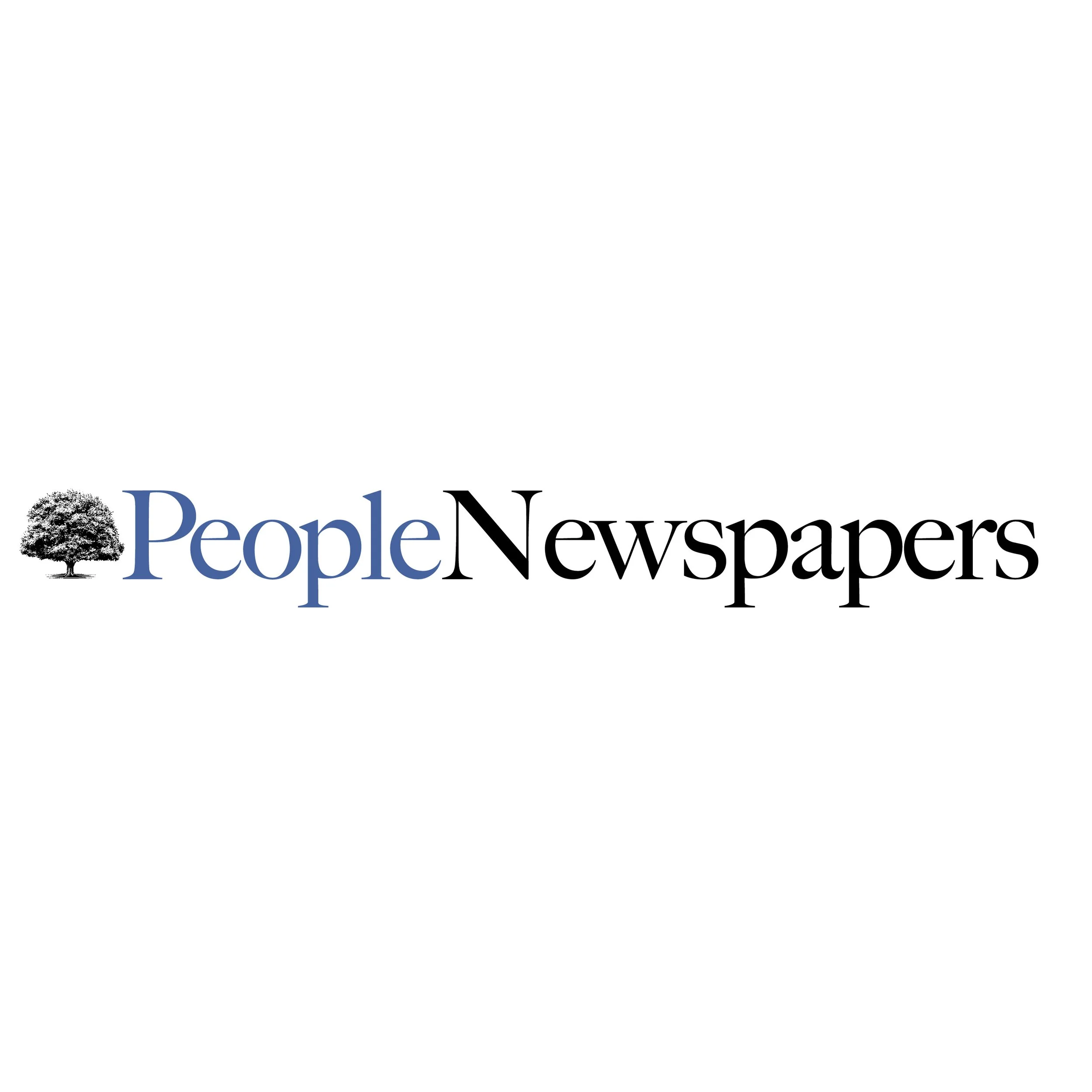 People Newspapers logo with a tree icon on the left and the text 'People Newspapers' on a white background.