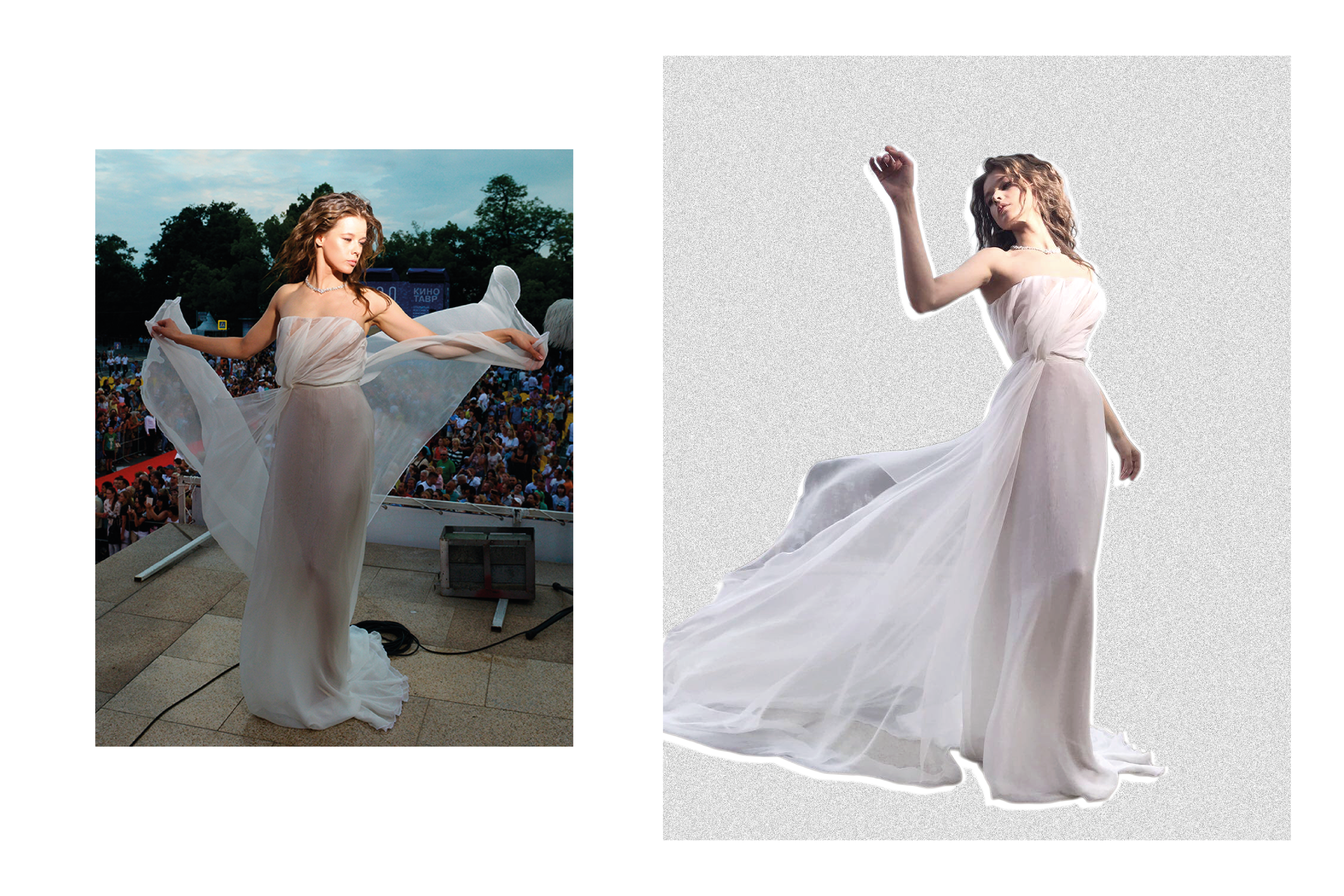 28th ¨Kinotavr¨ film festival, Katerina Shpitsa like a ¨Afrodita¨ in a PANKIN couture gown. 