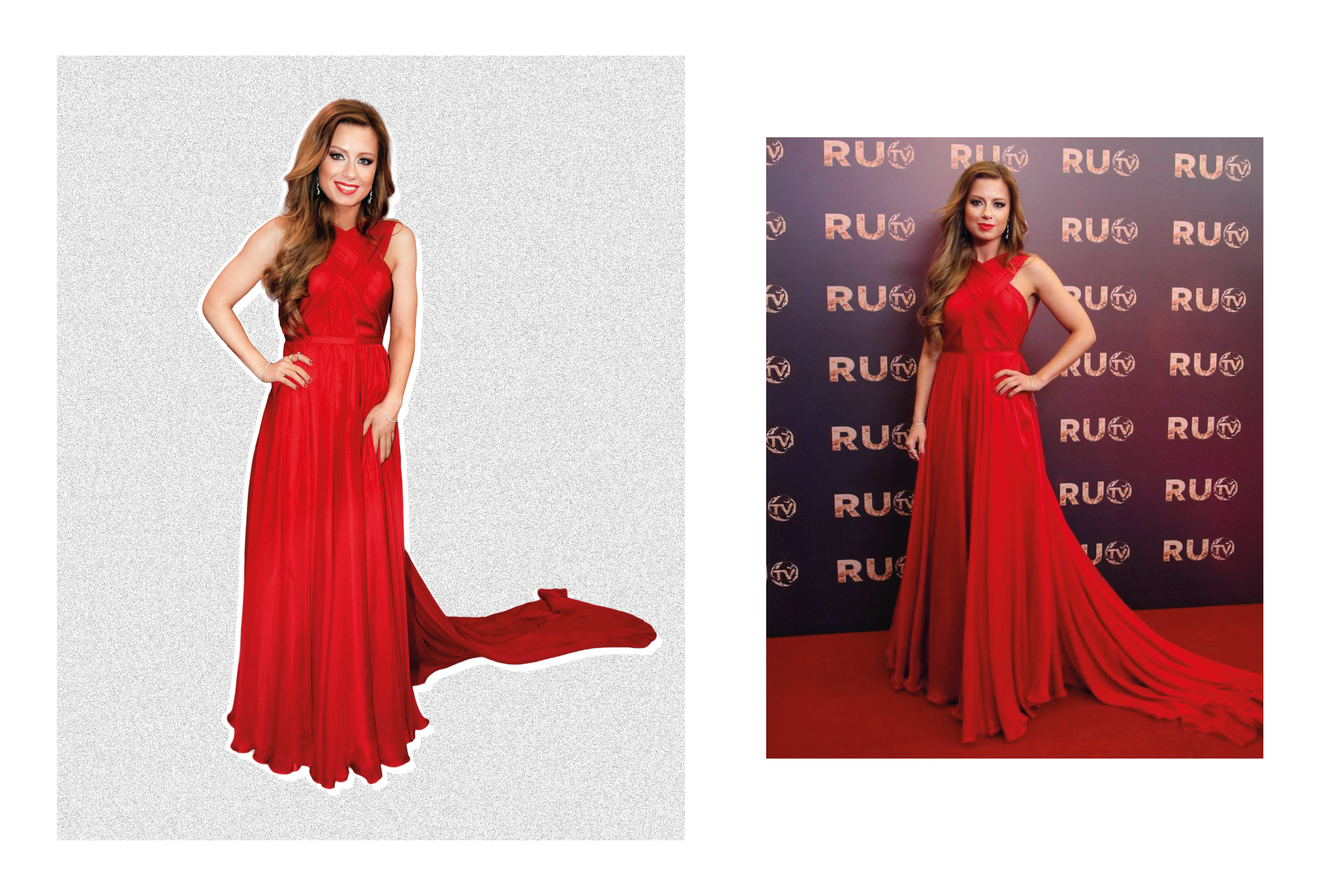 Yulia Savicheva wearing custom PANKIN couture gown at  ¨RU-TV¨ russian music awards.