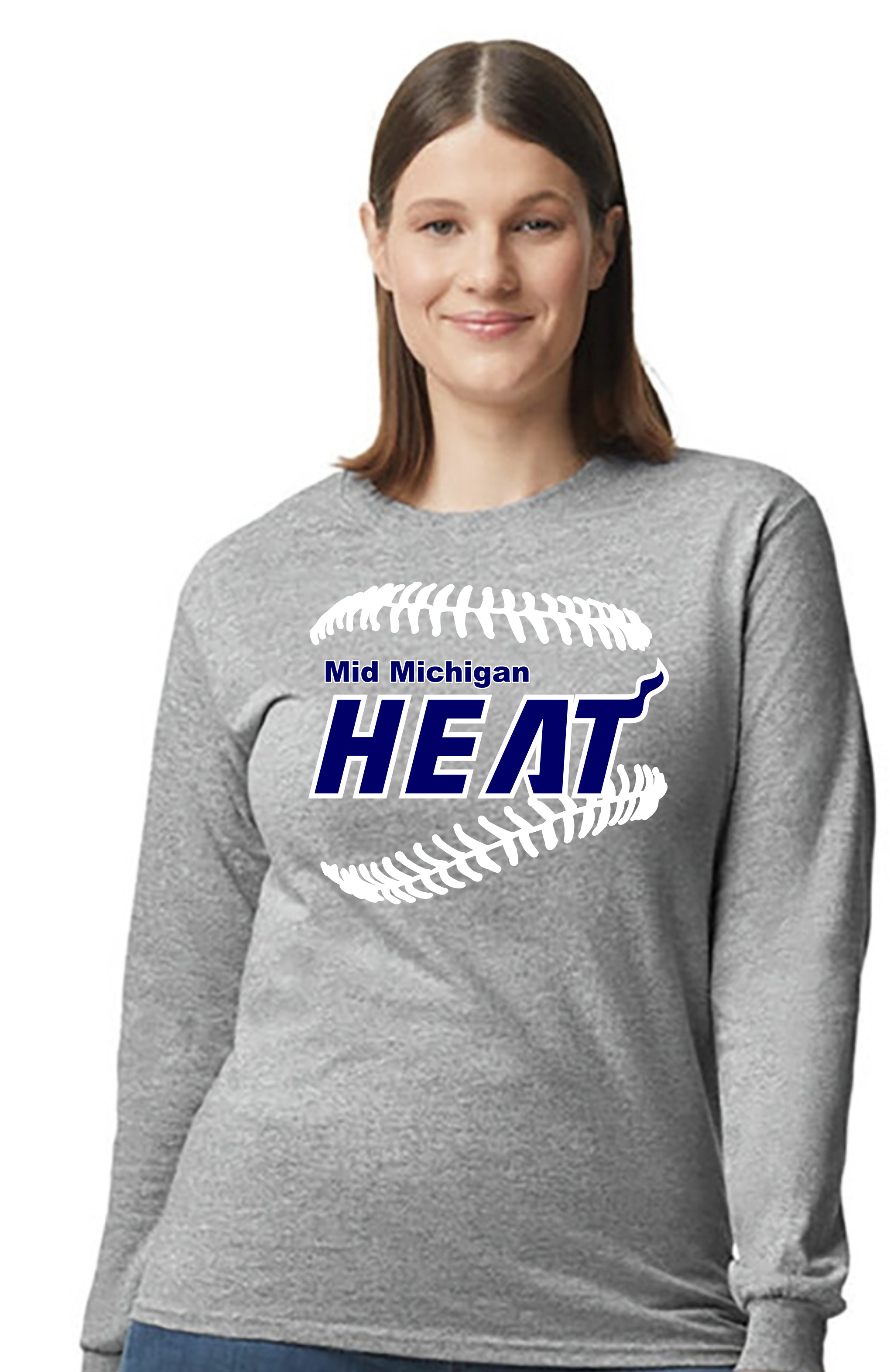 DryBlend® Adult Long Sleeve T-Shirt sport Gray or Youth