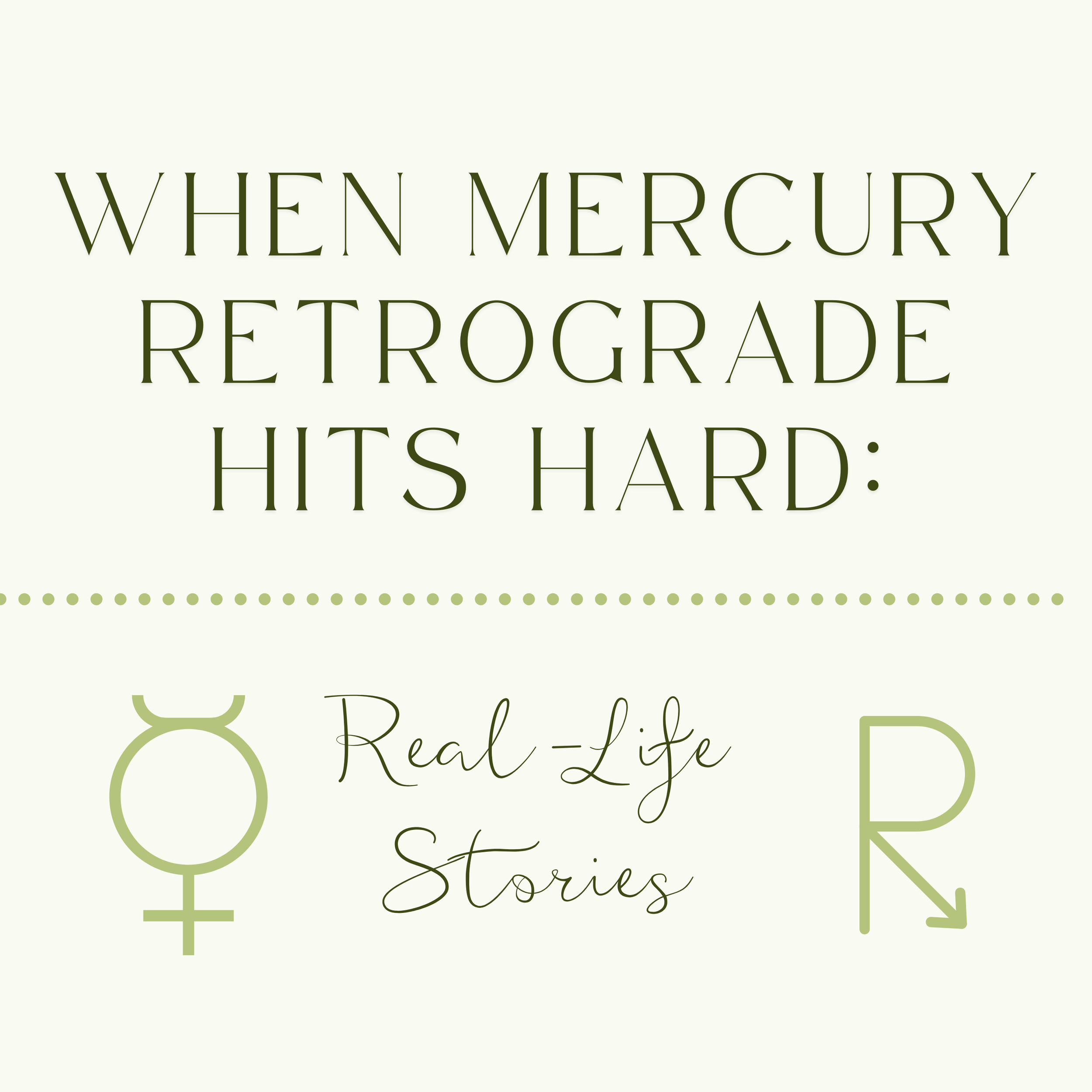 When Mercury Retrograde Hits Hard: Real-Life Stories