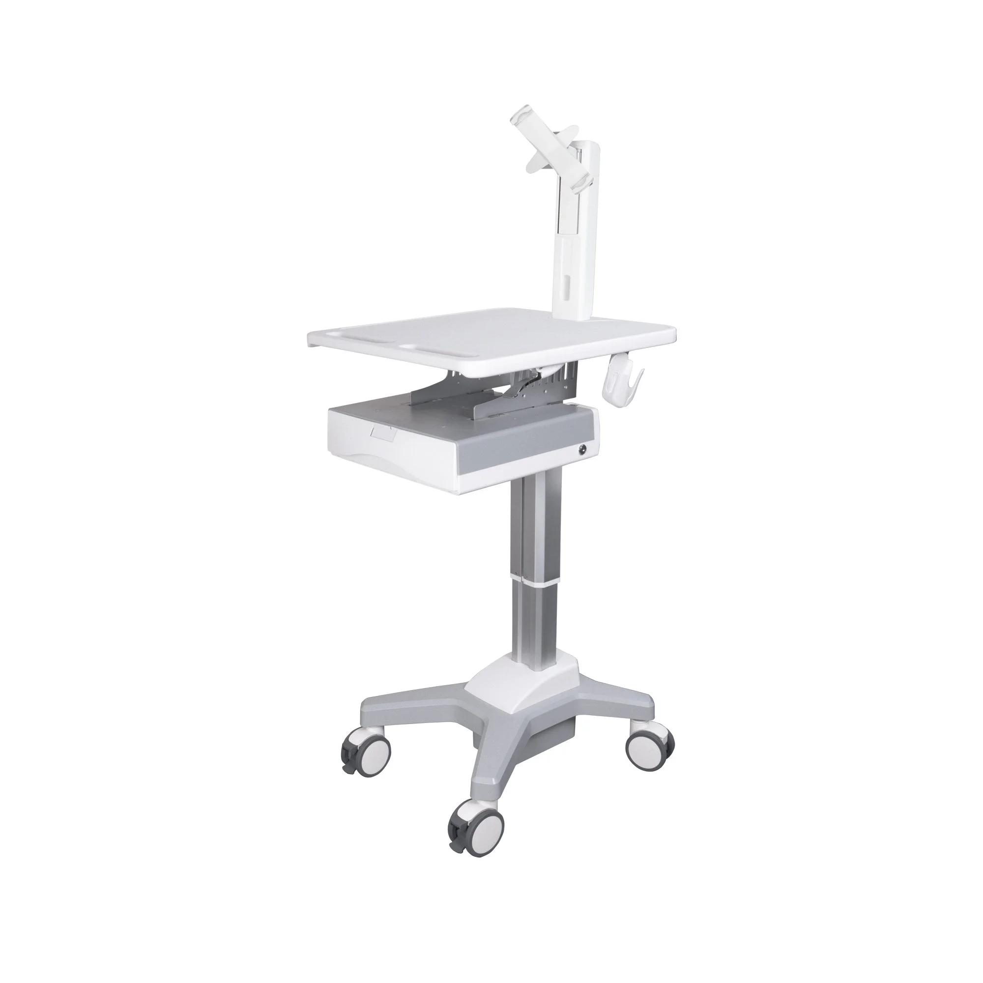 Computer on Wheels for Fixed Tablet