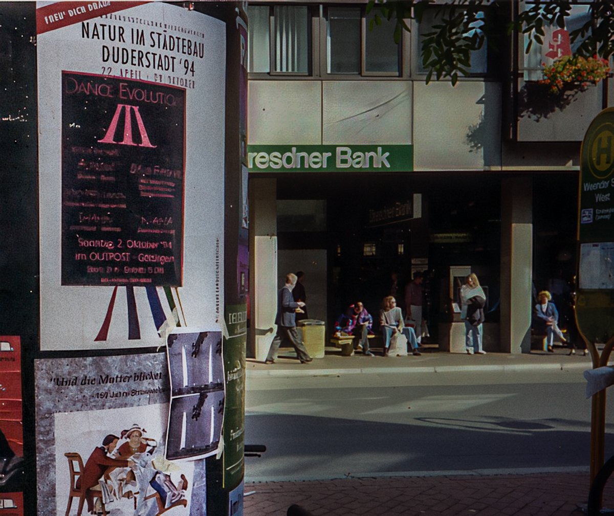 Monuments, photocopied poster on street kiosk, Berlin, Germany, 1994
